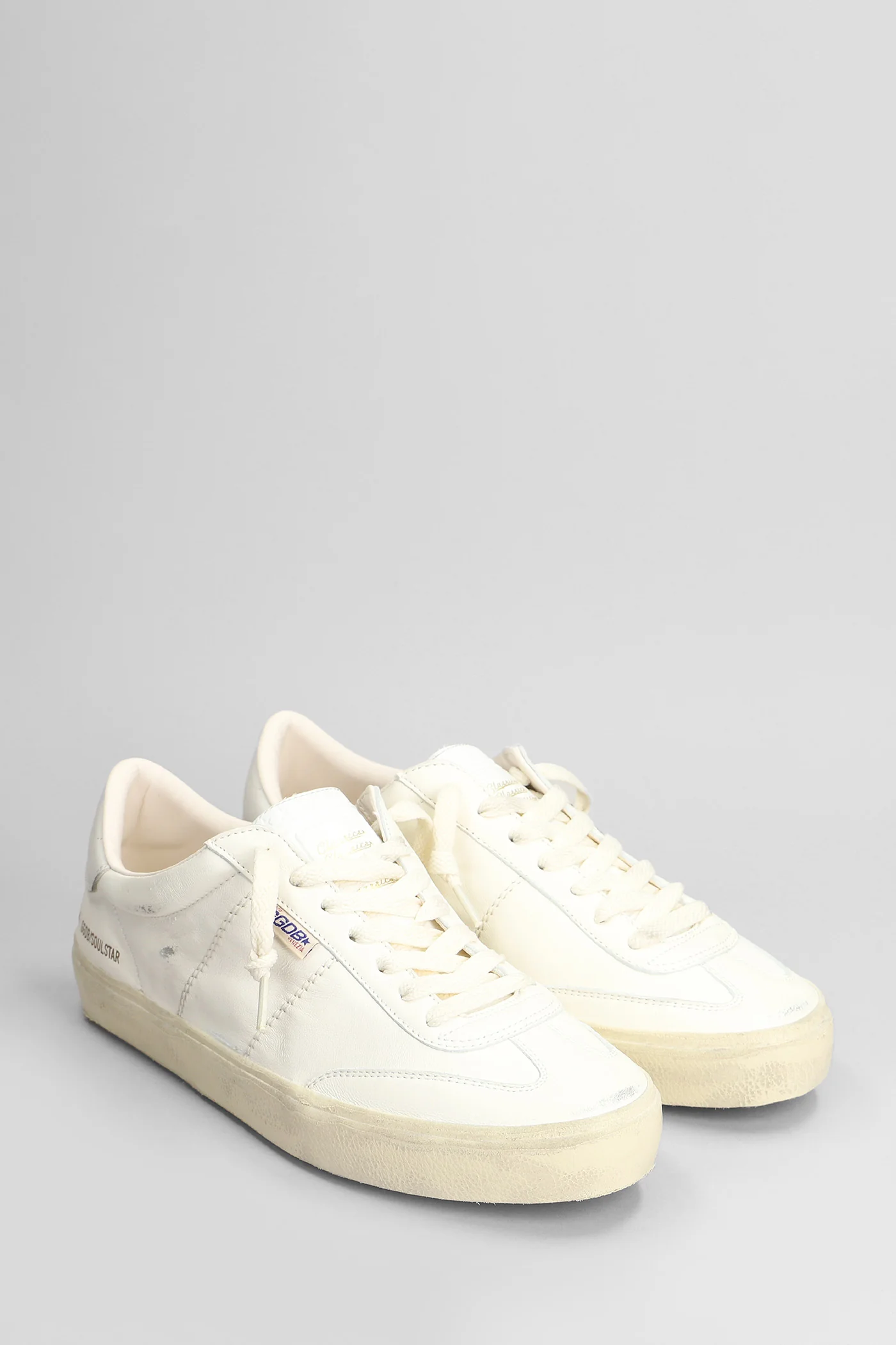 Soul Star Sneakers in white leather - Image 2