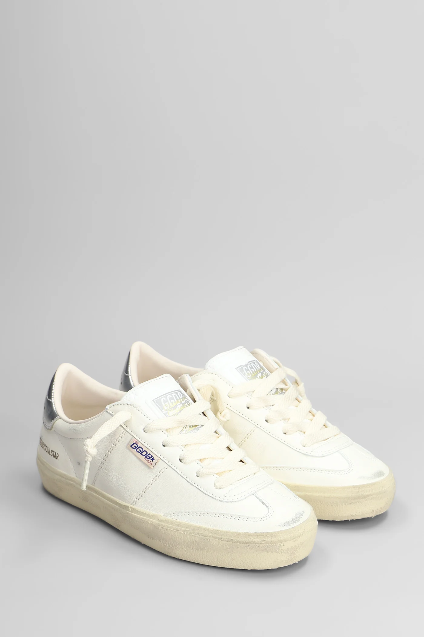 Soul Star Sneakers in white leather - Image 2