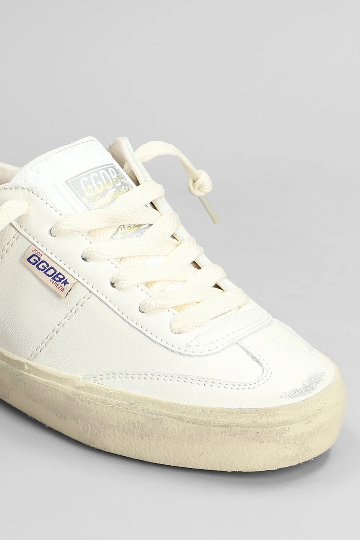 Soul Star Sneakers in white leather - Image 5
