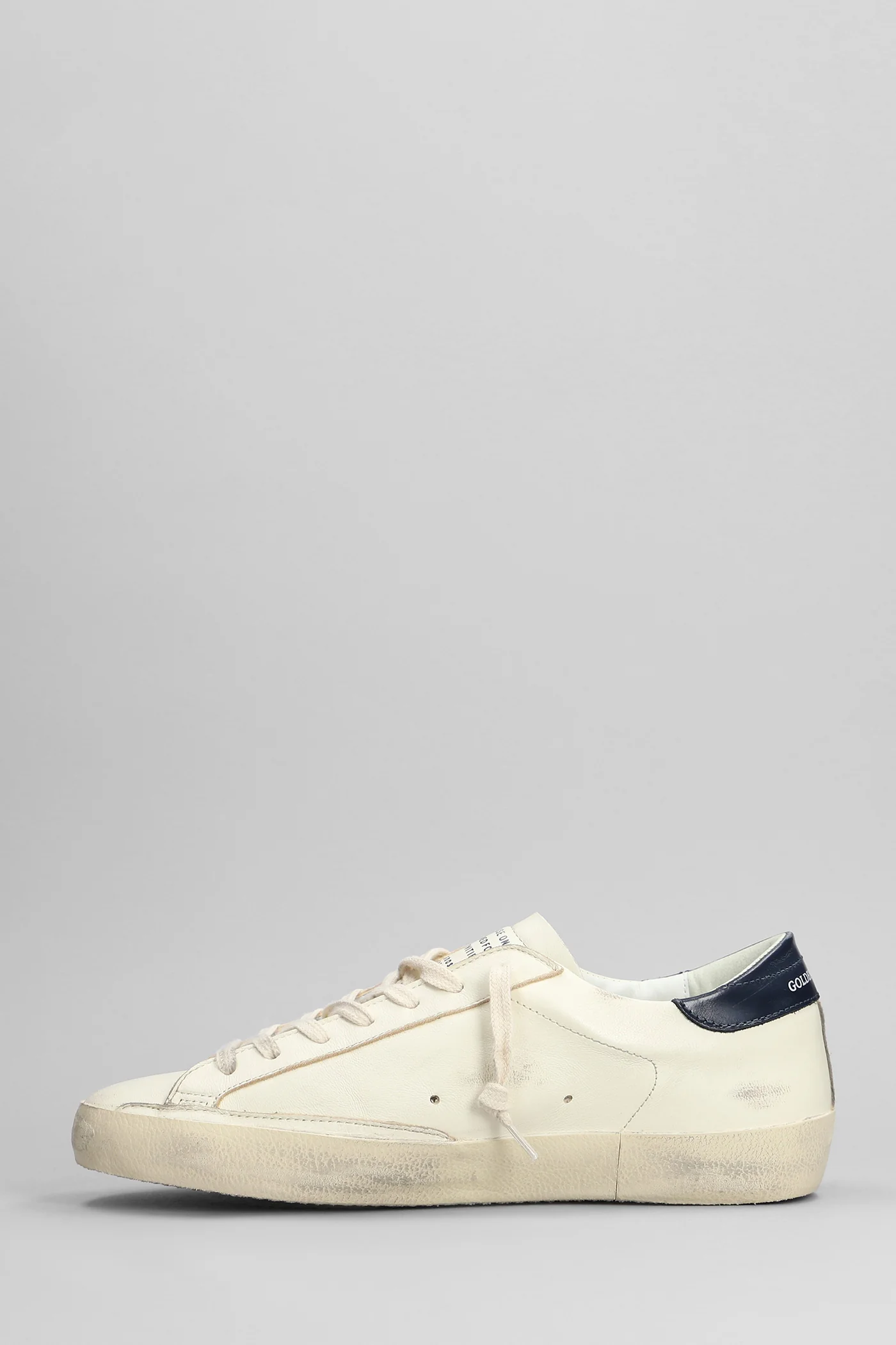 Superstar Sneakers in beige leather - Image 3