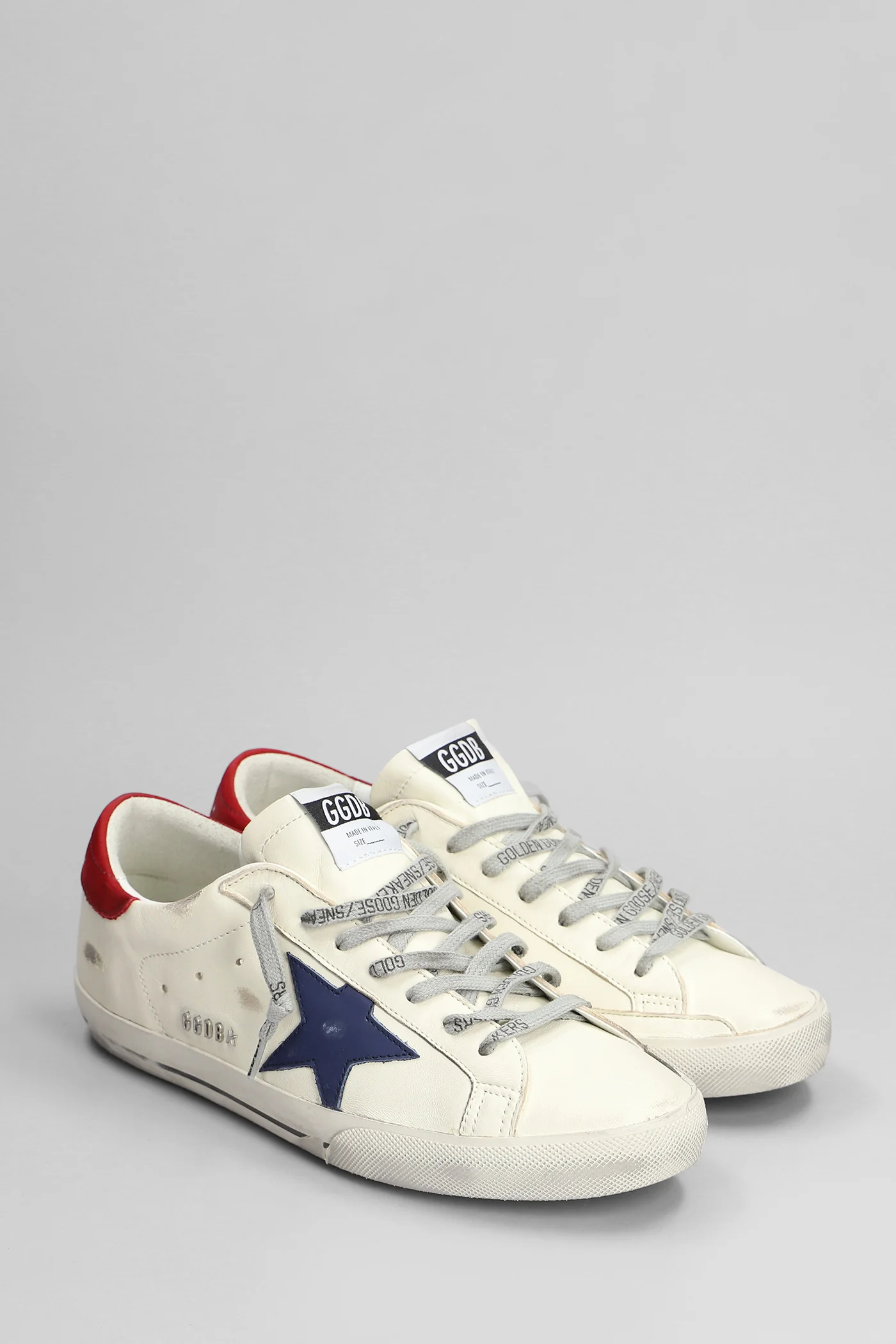Superstar Sneakers in beige leather - Image 2