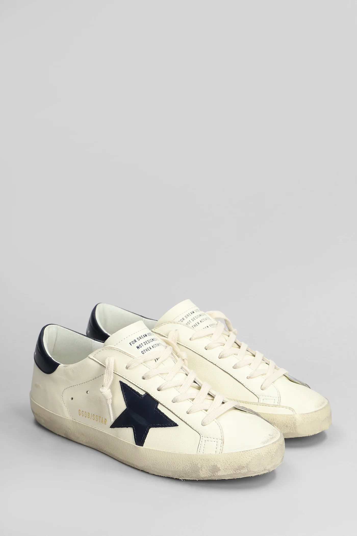 Superstar Sneakers in beige leather - Image 2