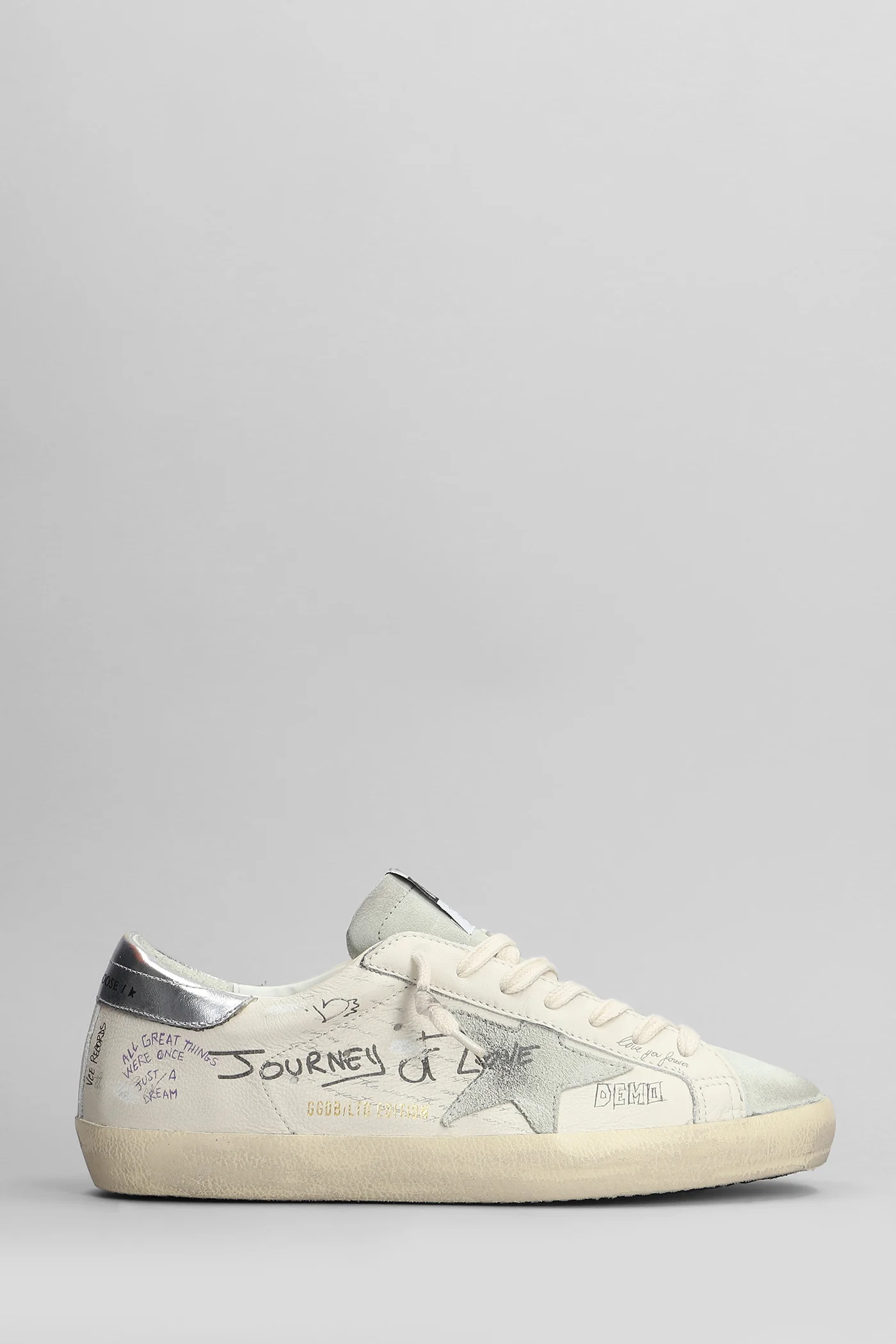 Superstar Sneakers in beige leather