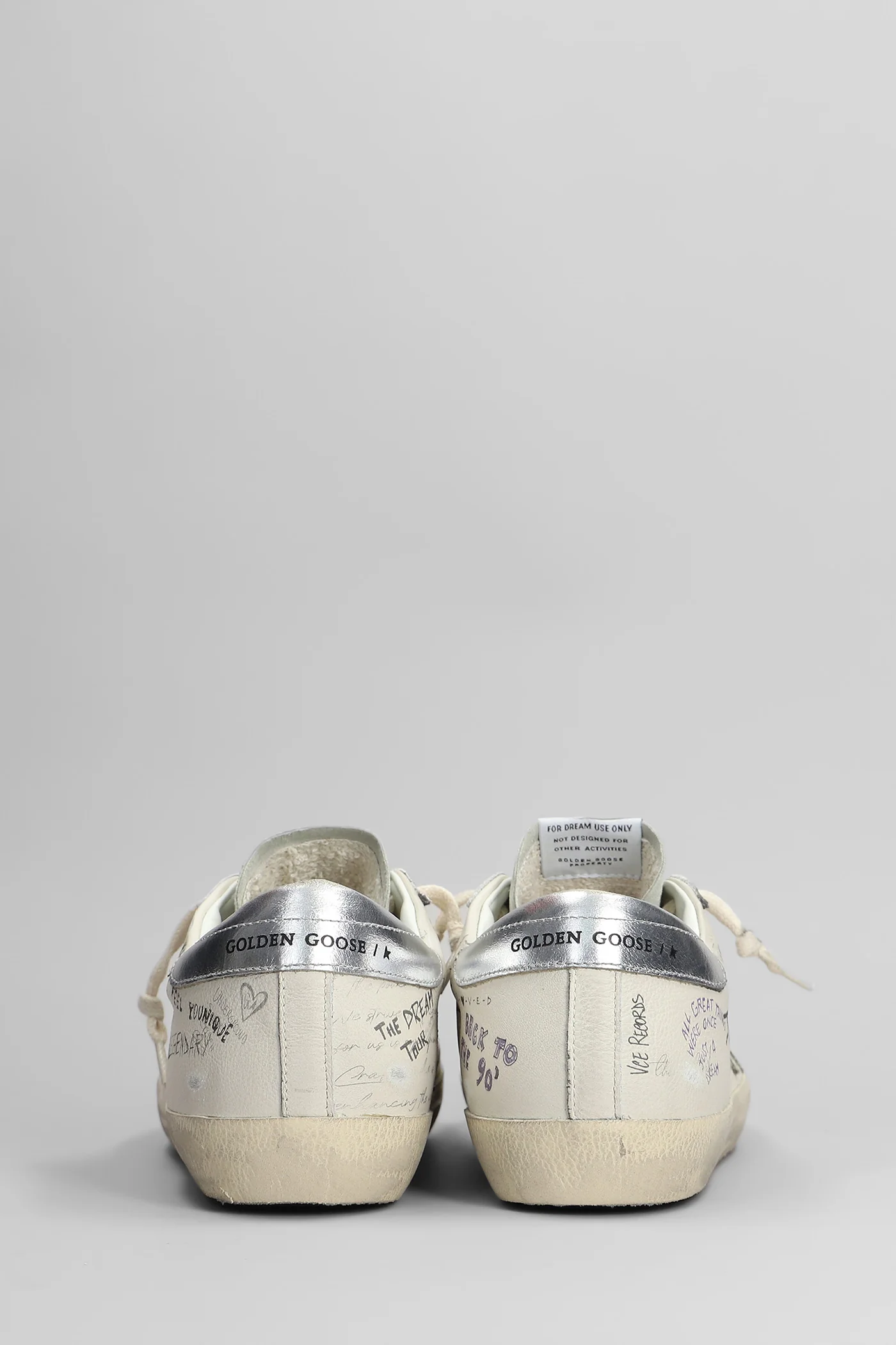 Superstar Sneakers in beige leather - Image 4