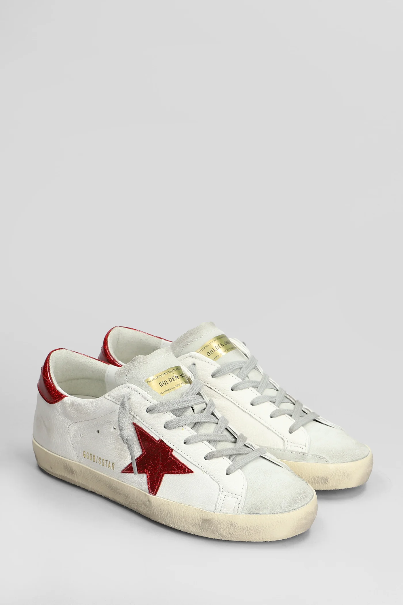 Superstar Sneakers in beige leather and fabric - Image 2