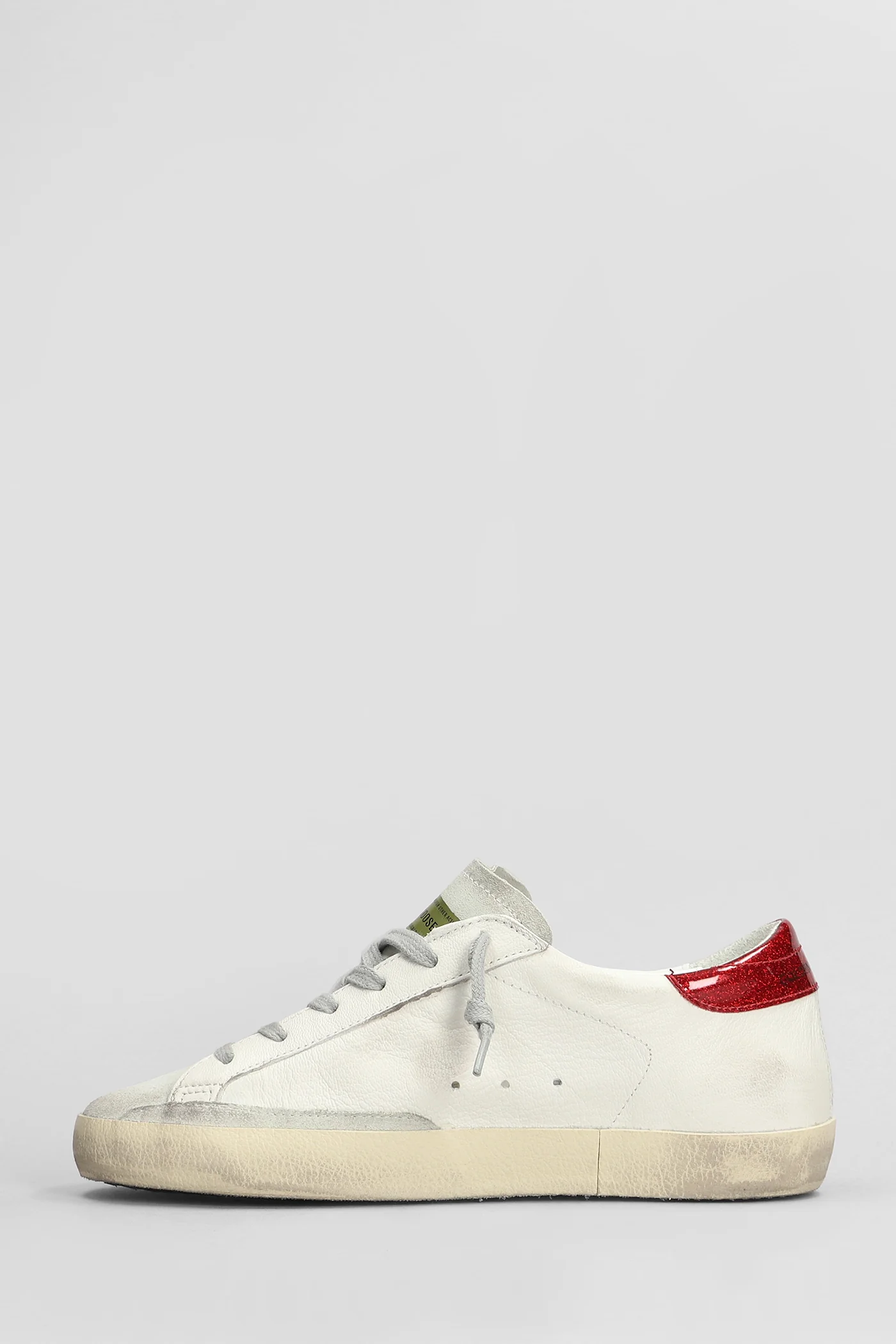 Superstar Sneakers in beige leather and fabric - Image 3