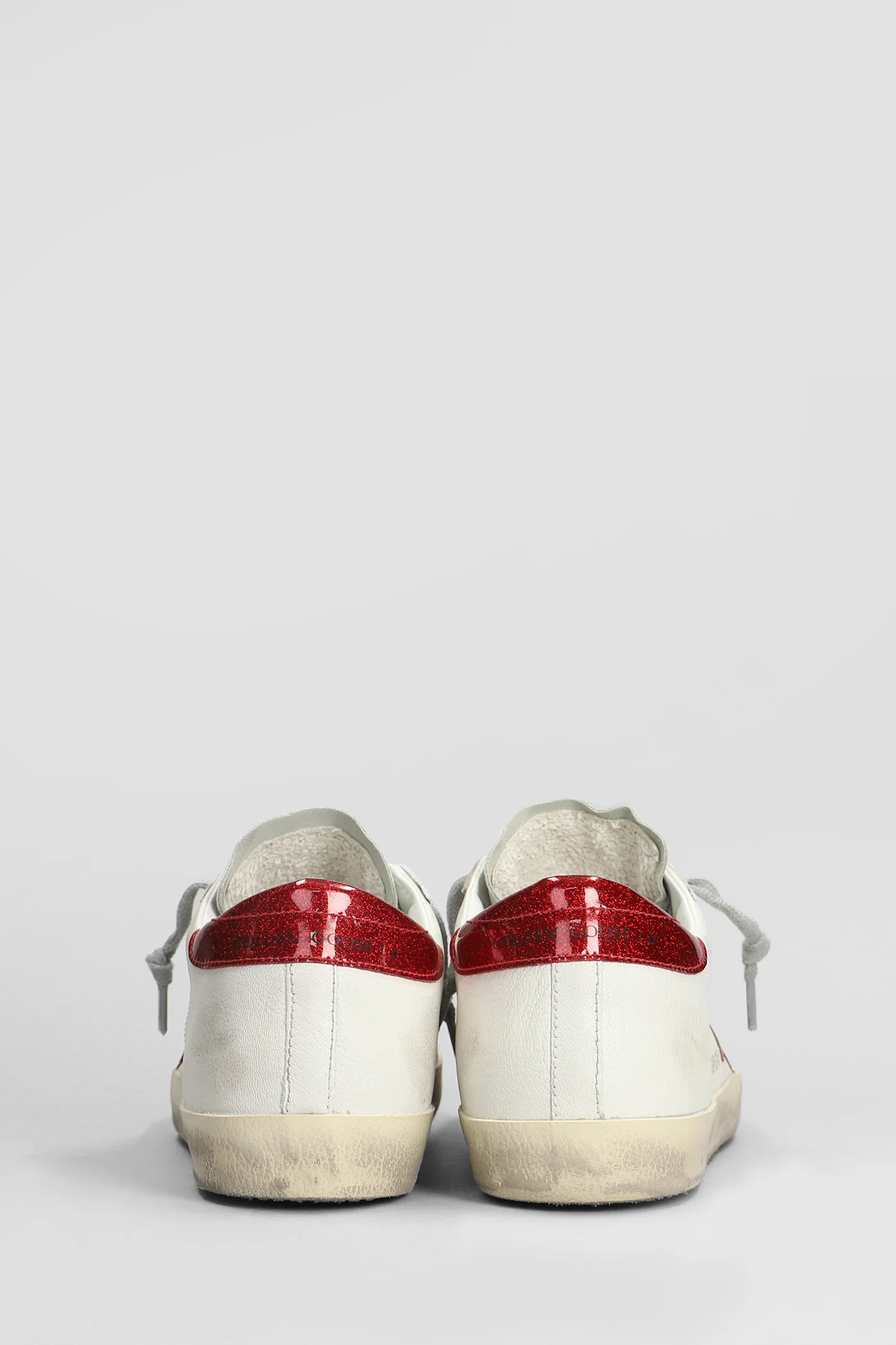 Superstar Sneakers in beige leather and fabric - Image 4
