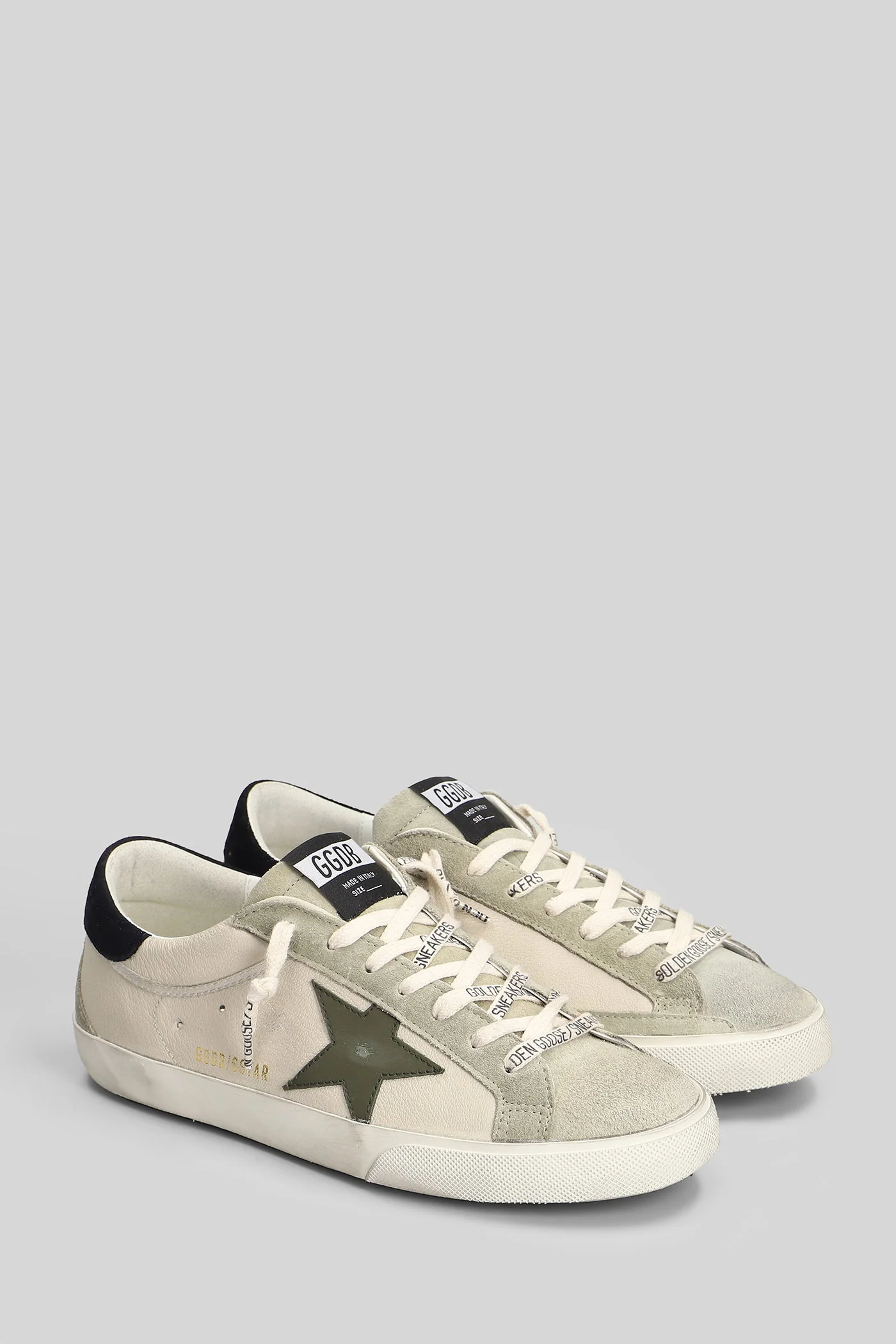 Superstar Sneakers in beige suede and leather - Image 2