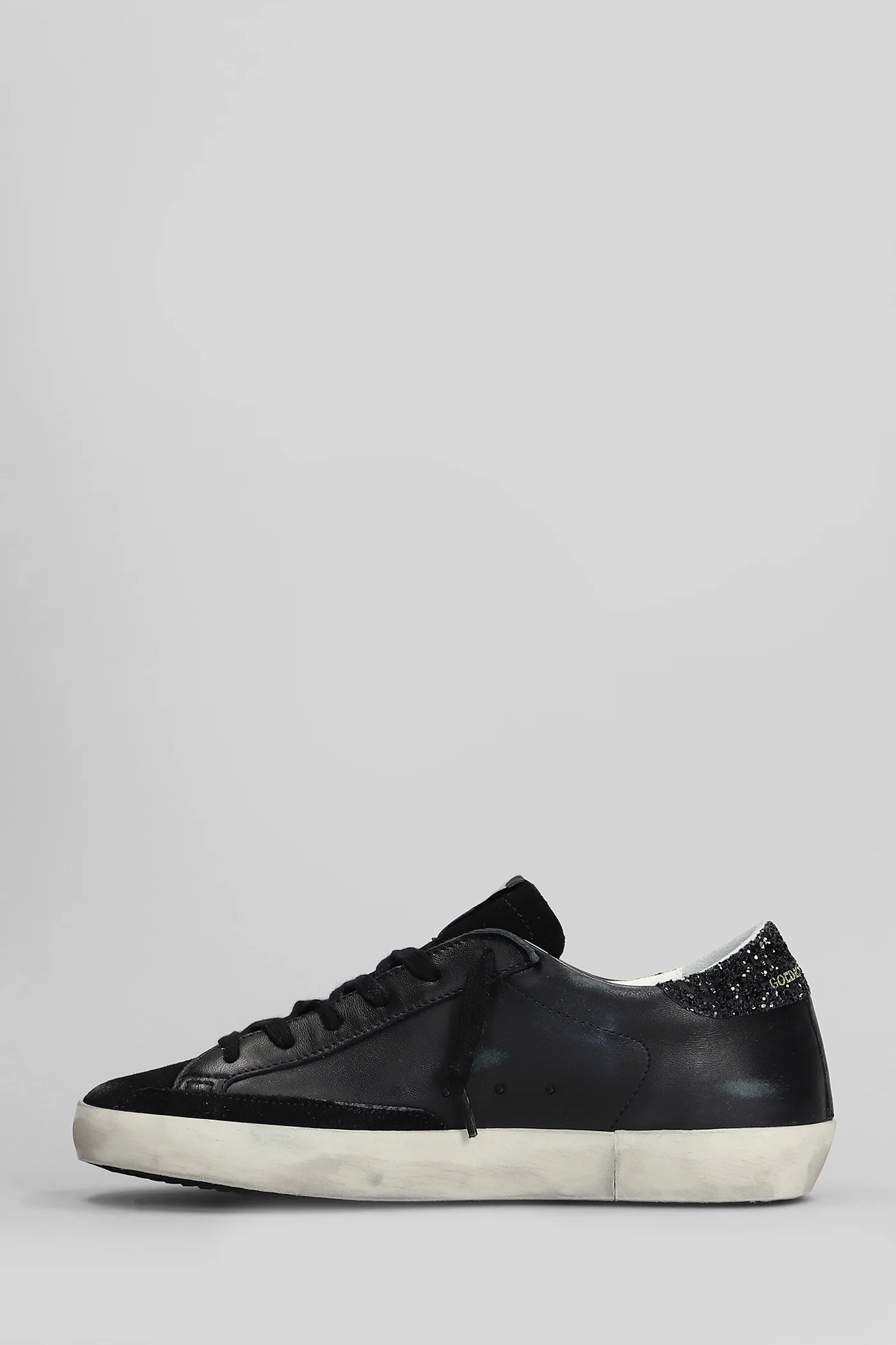 Superstar Sneakers in black suede and leather - Image 3