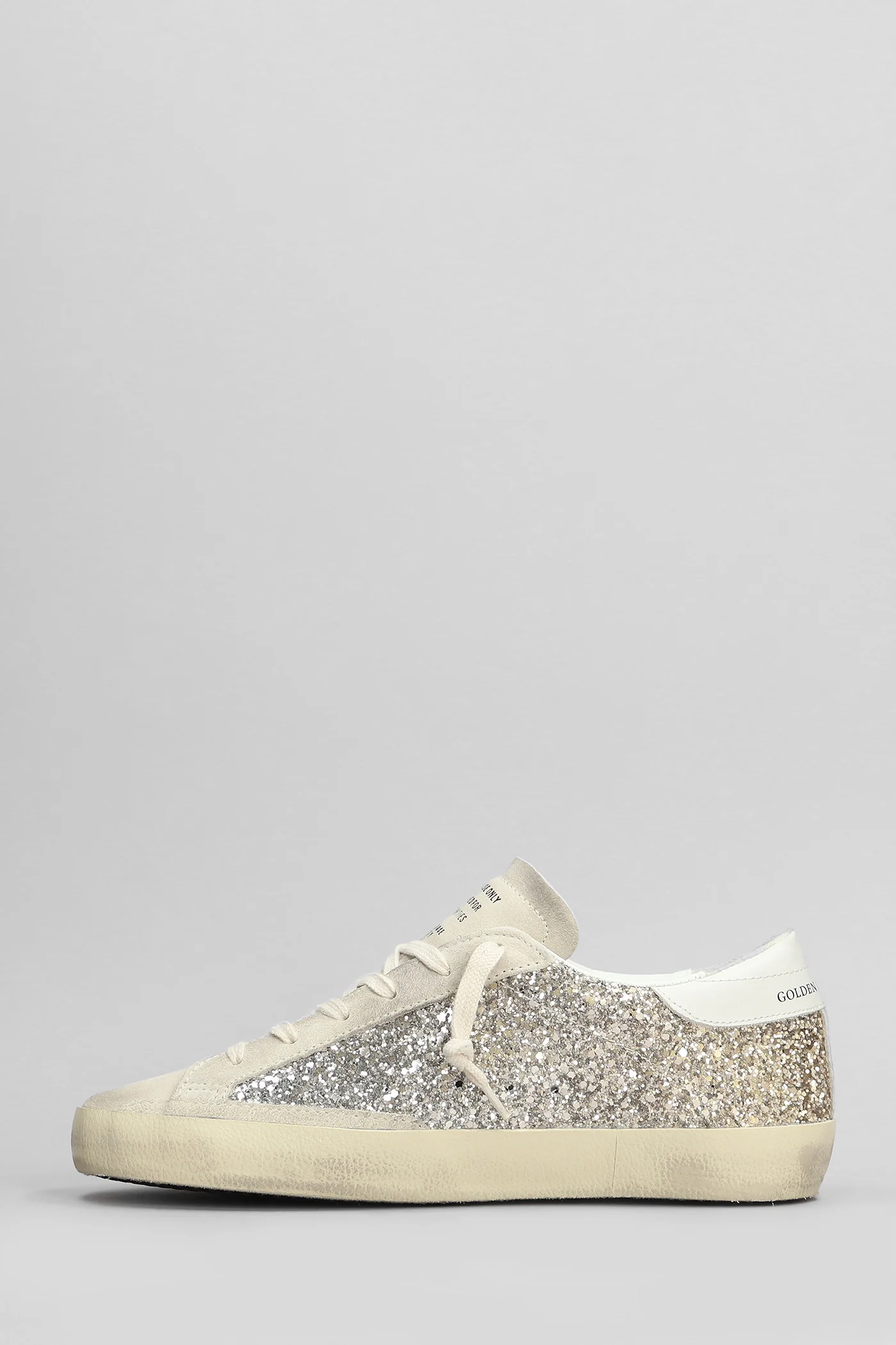 Superstar Sneakers in gold glitter - Image 3