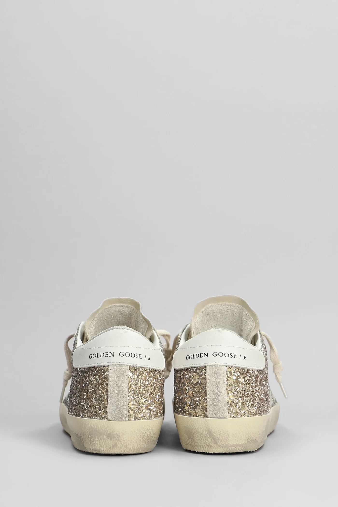 Superstar Sneakers in gold glitter - Image 4