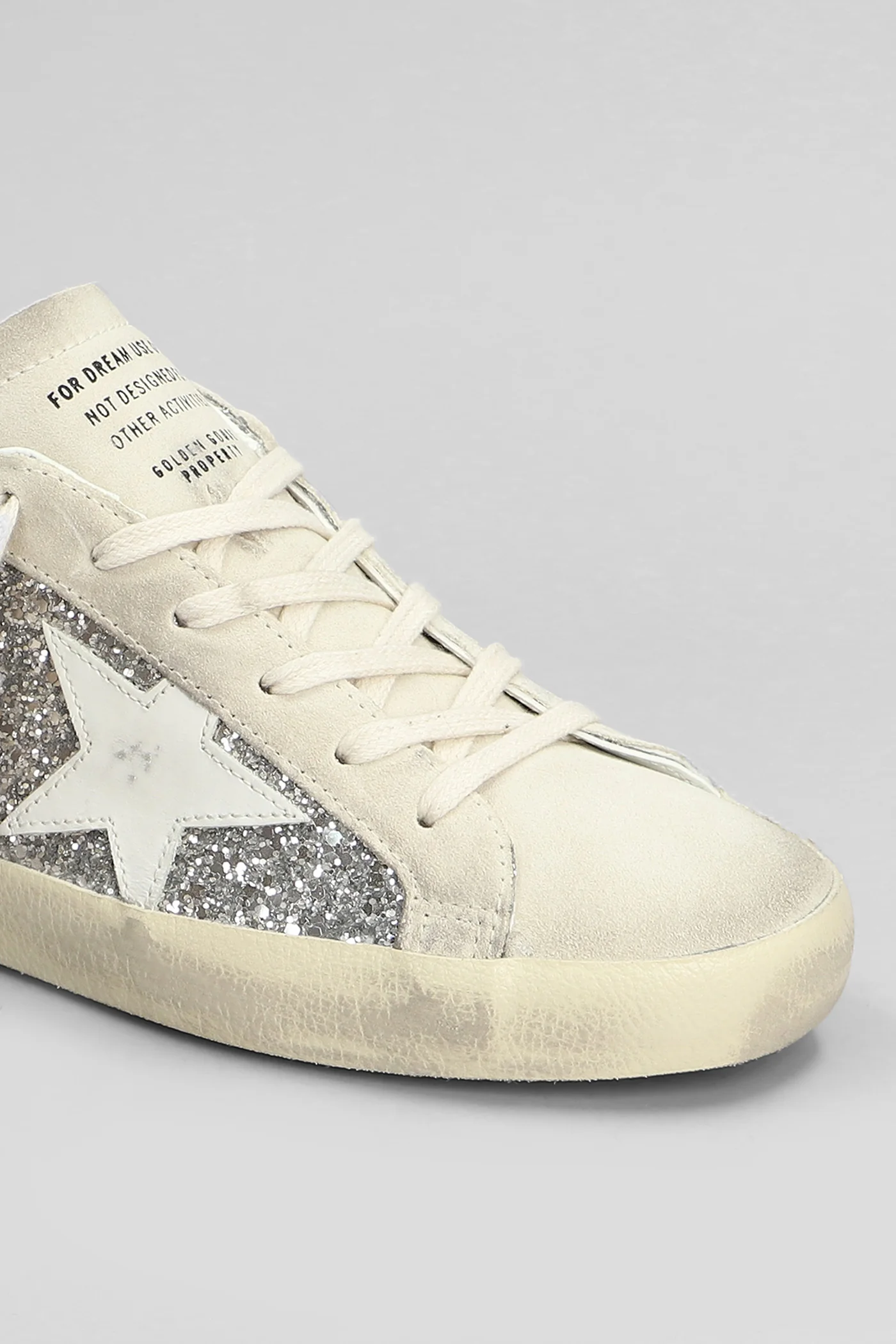 Superstar Sneakers in gold glitter - Image 5