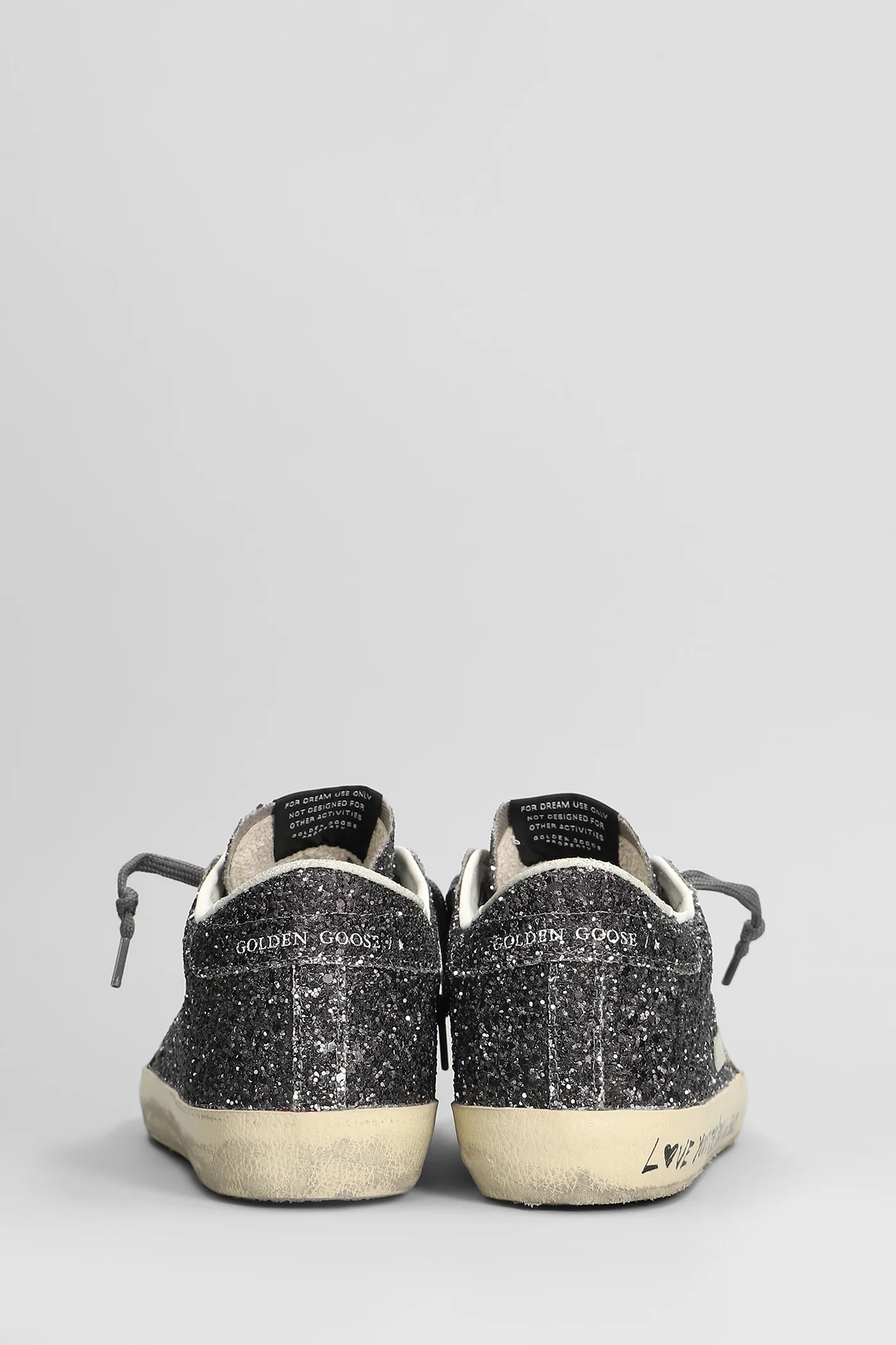 Superstar Sneakers in silver glitter - Image 4