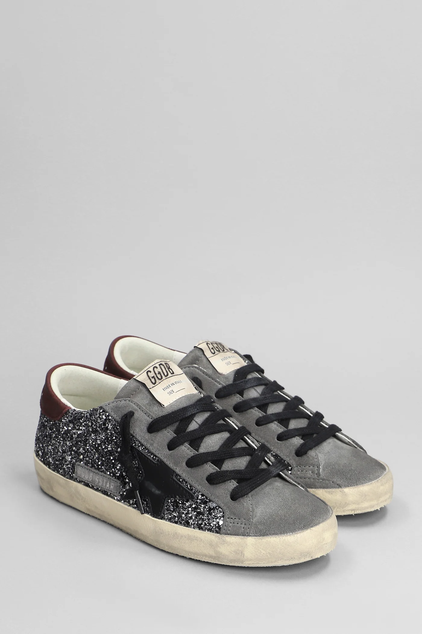 Superstar Sneakers in silver glitter - Image 2