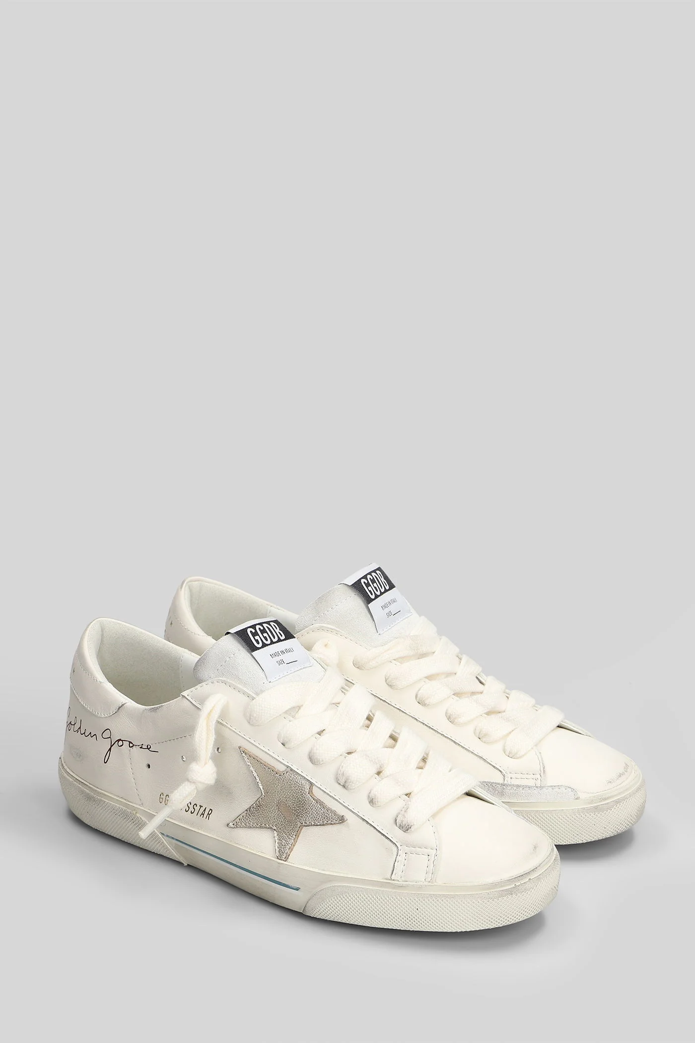 Superstar Sneakers in white leather - Image 2