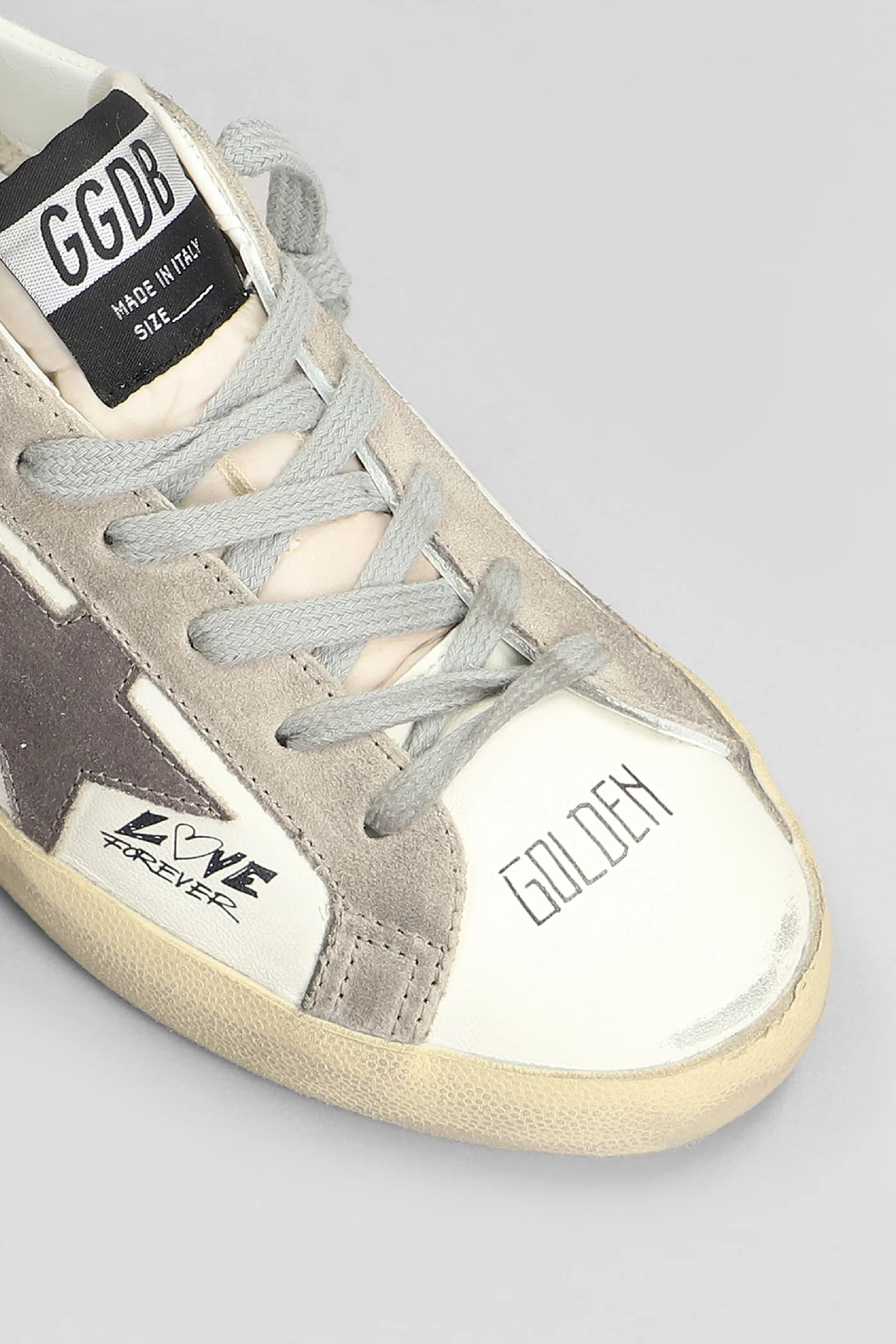 Superstar Sneakers in white suede and leather - Image 5