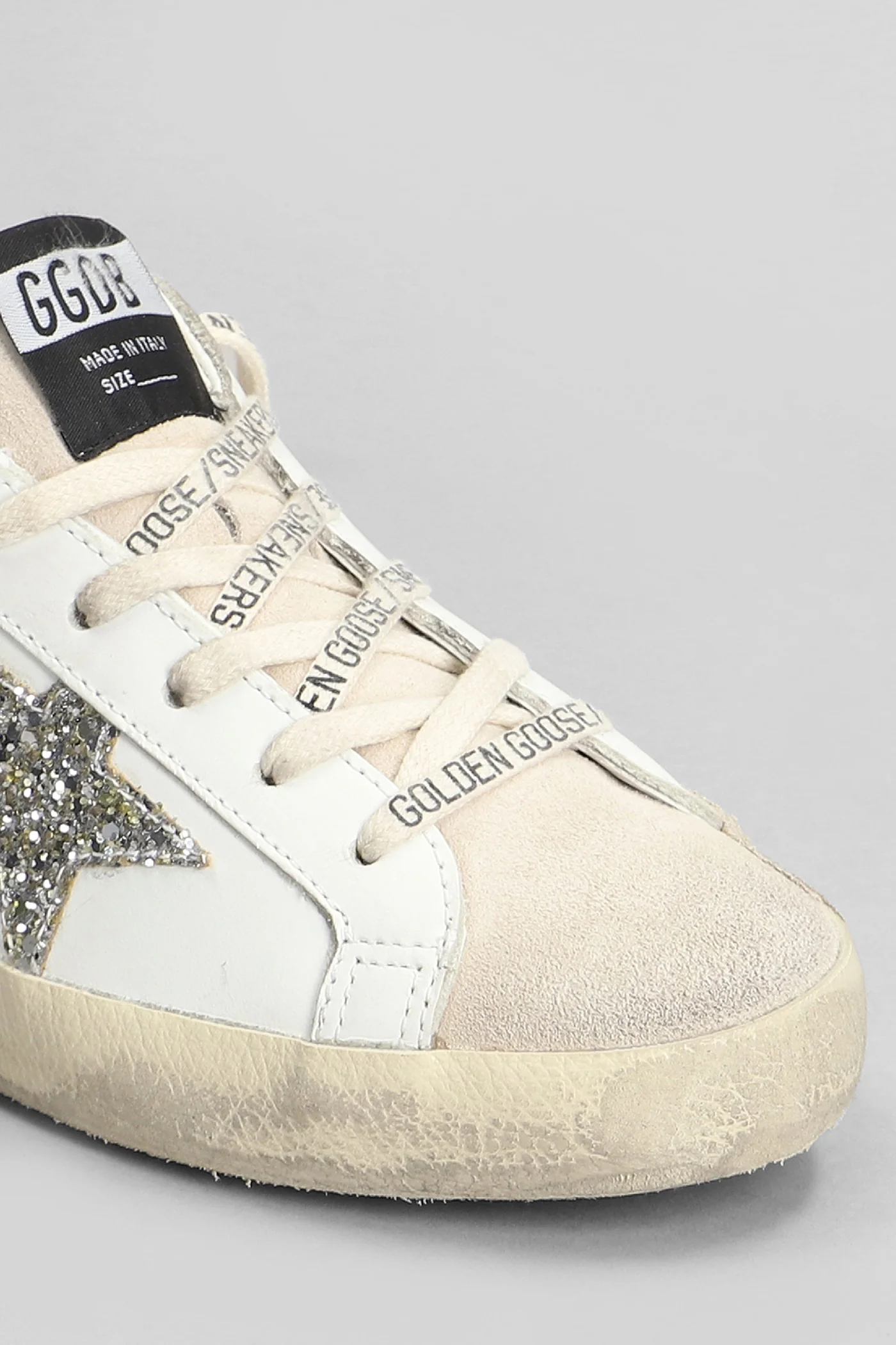 Superstar Sneakers in white suede and leather - Image 5