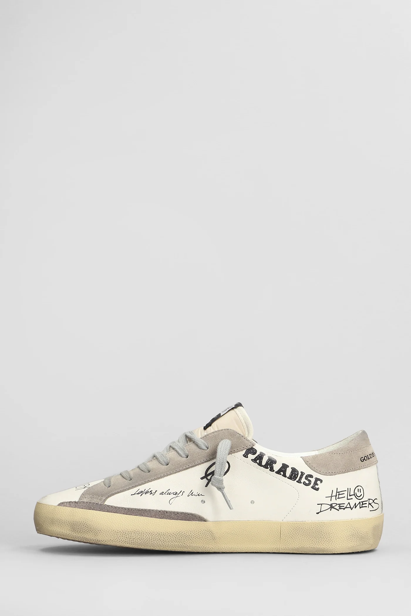 Superstar Sneakers in white suede and leather - Image 3