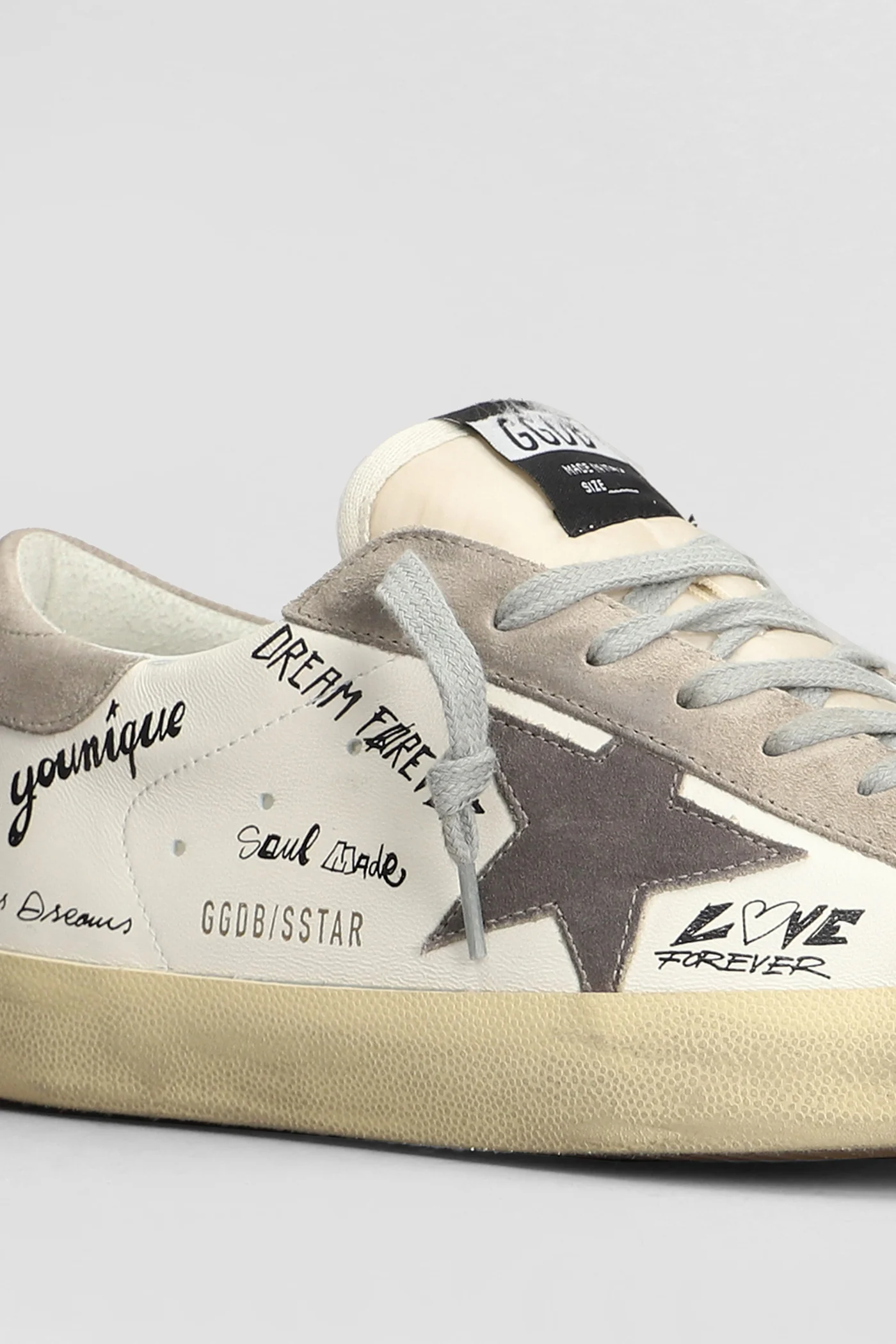Superstar Sneakers in white suede and leather - Image 5
