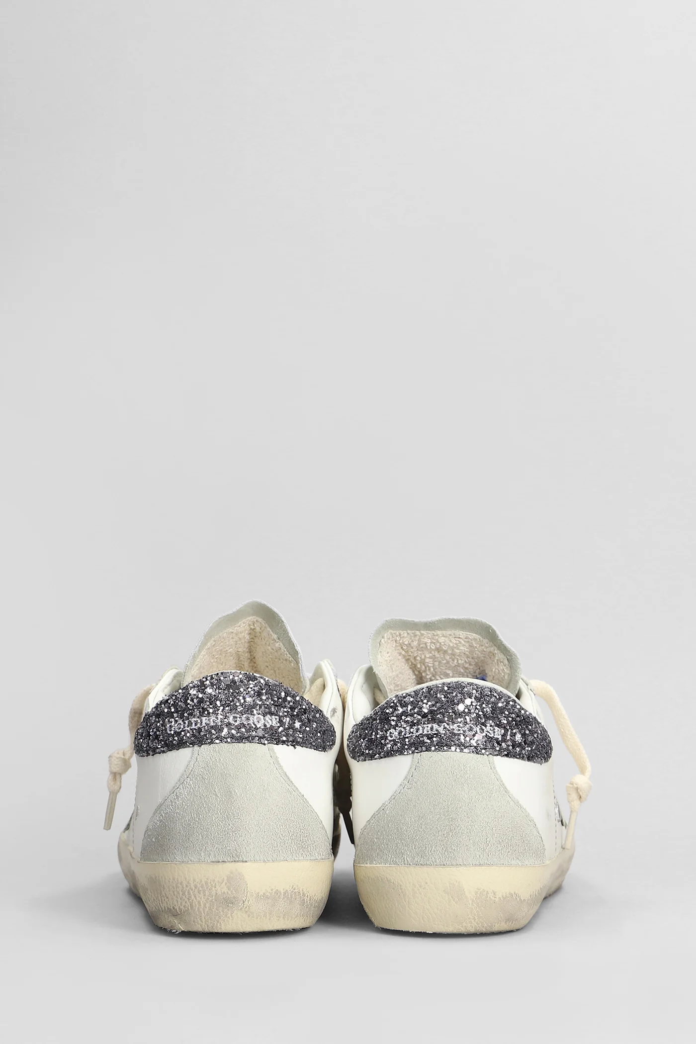 Superstar Sneakers in white suede and leather - Image 4