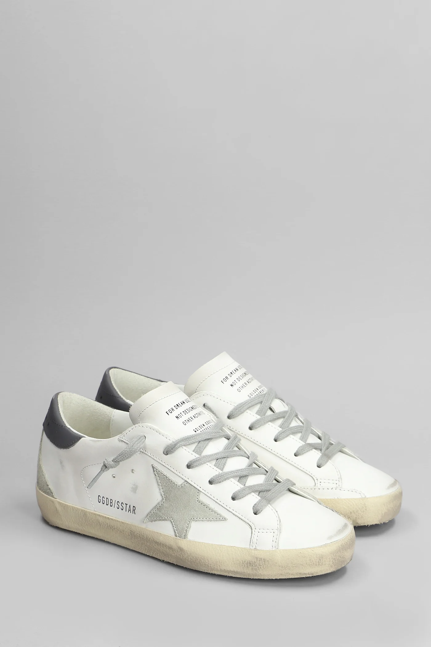 Superstar Sneakers in white suede and leather - Image 2