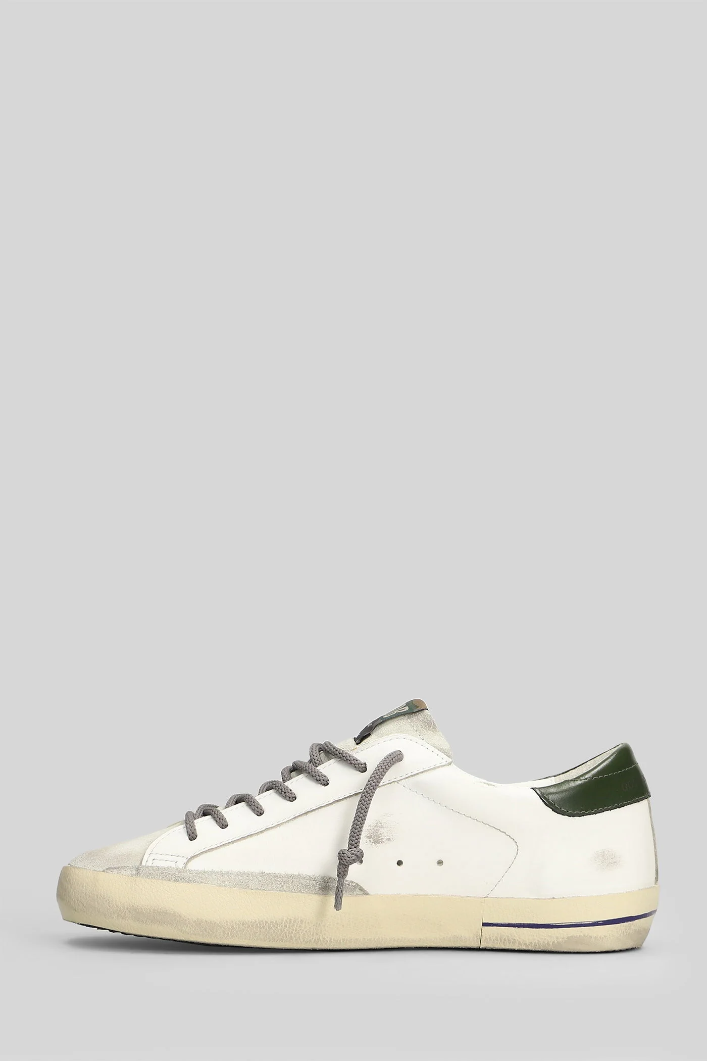Superstar Sneakers in white suede and leather - Image 3