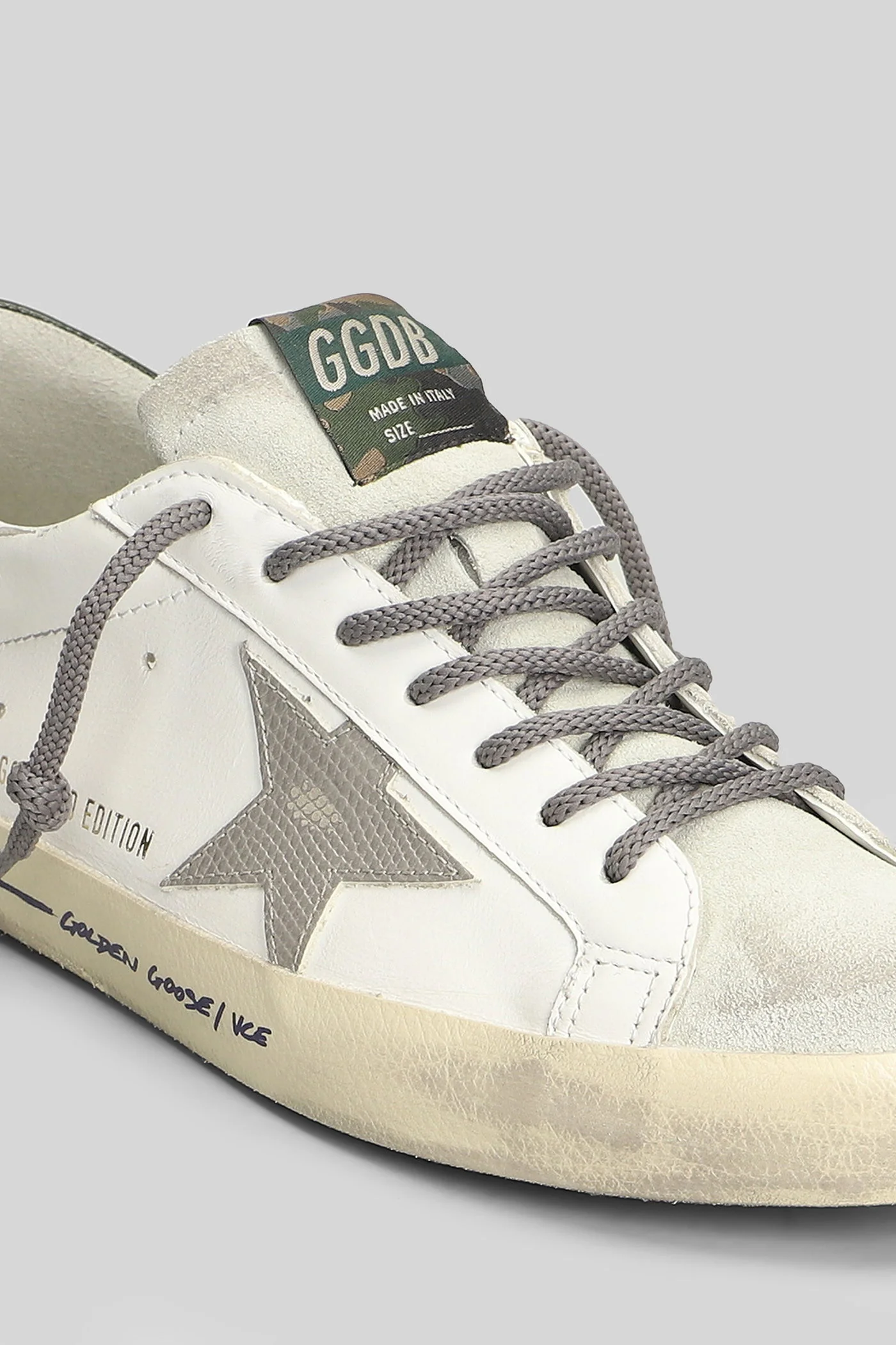 Superstar Sneakers in white suede and leather - Image 5
