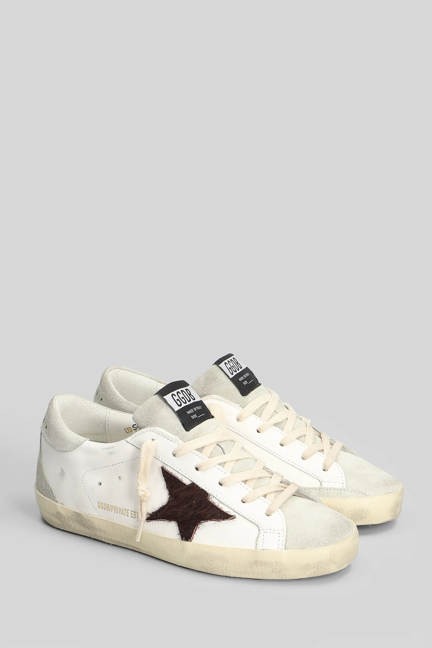 Superstar Sneakers in white suede and leather - Image 2