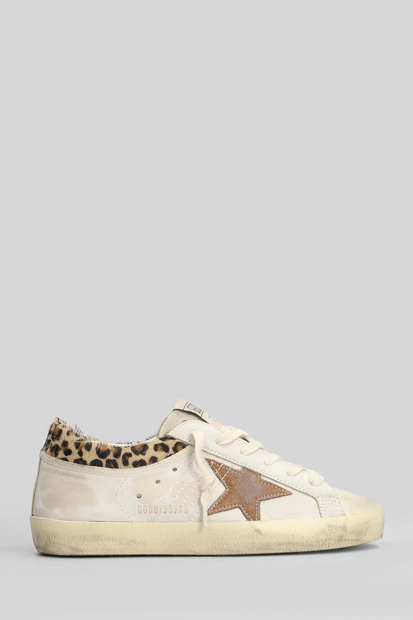 Superstar Sneakers in white suede and leather