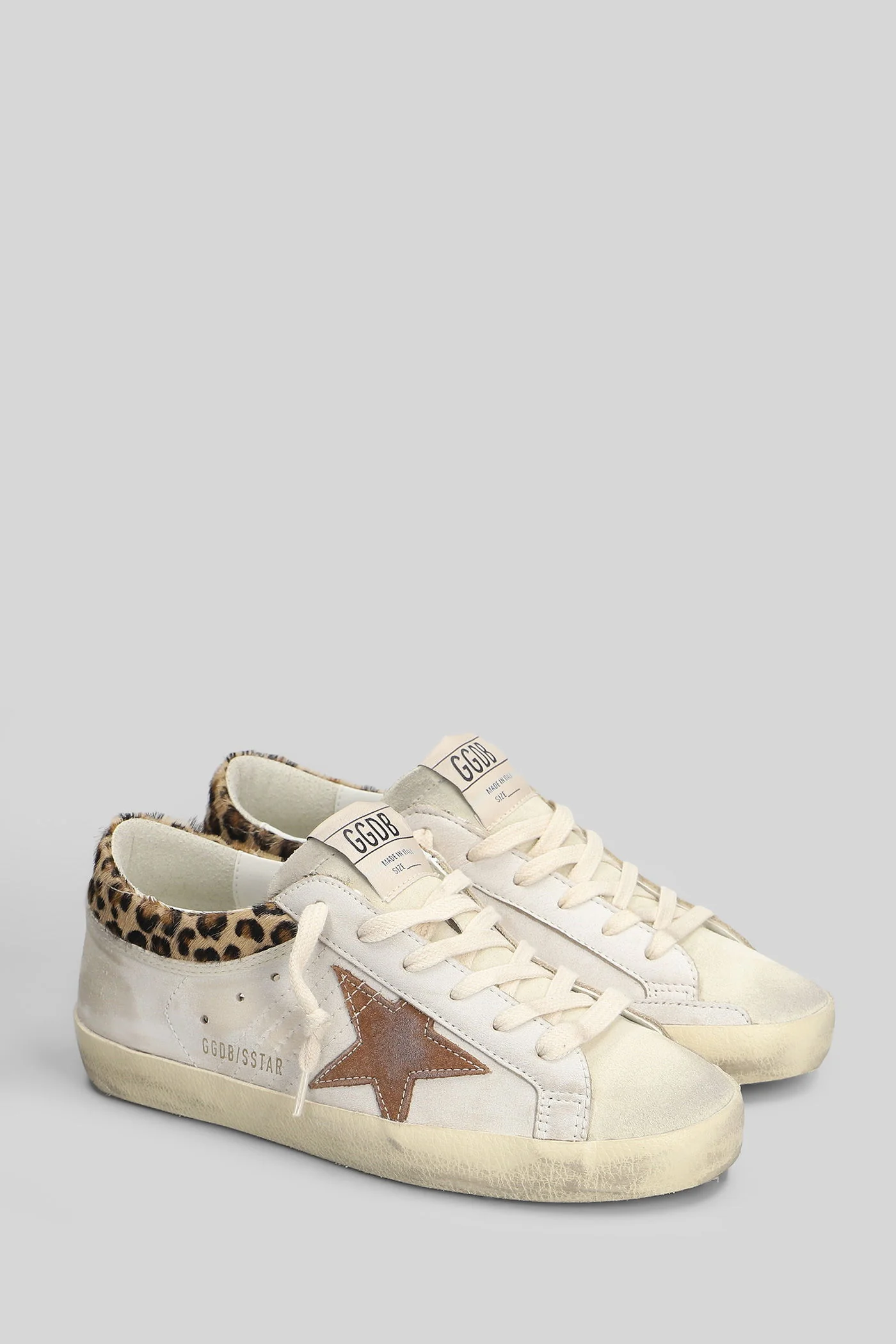 Superstar Sneakers in white suede and leather - Image 2