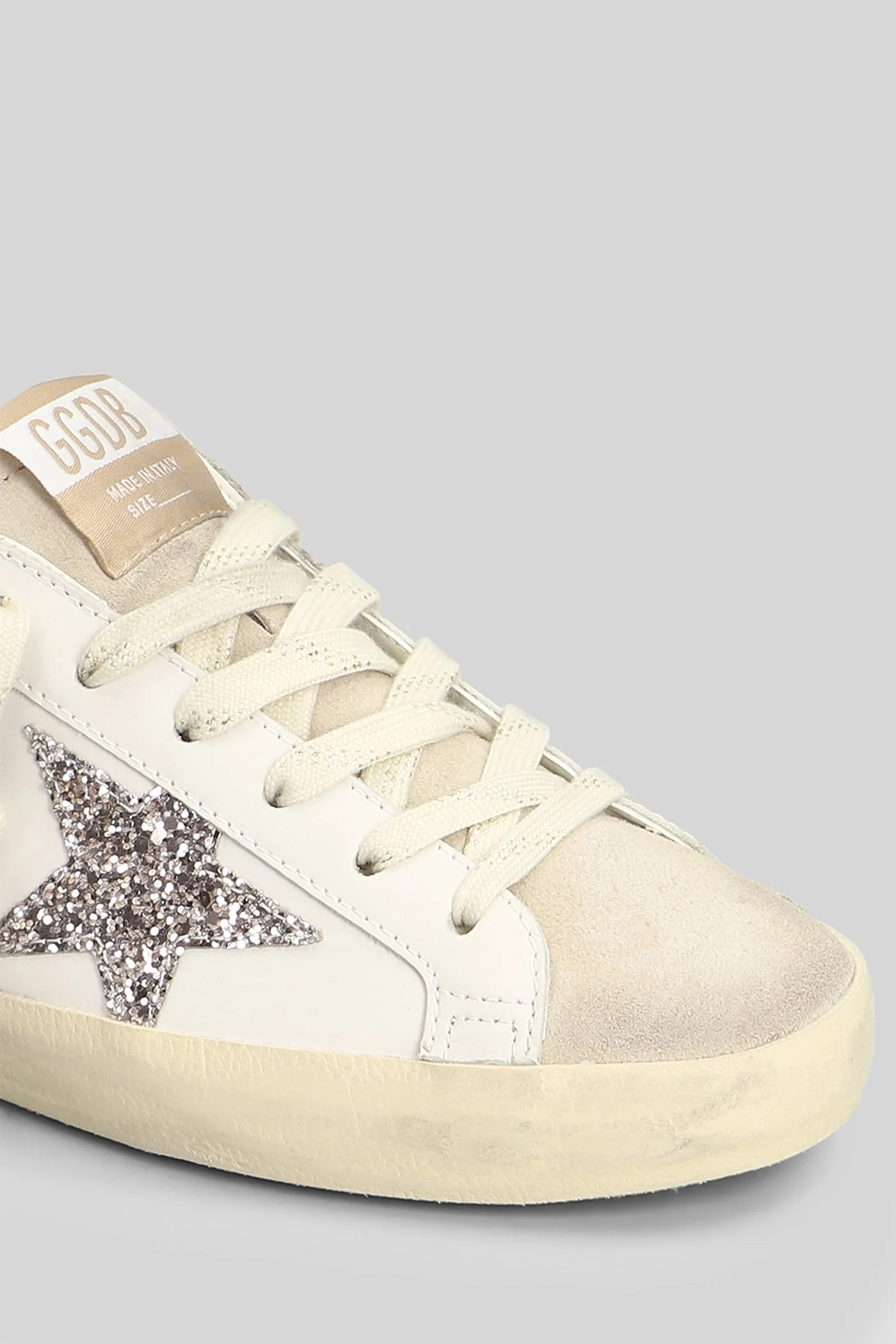 Superstar Sneakers in white suede and leather - Image 5