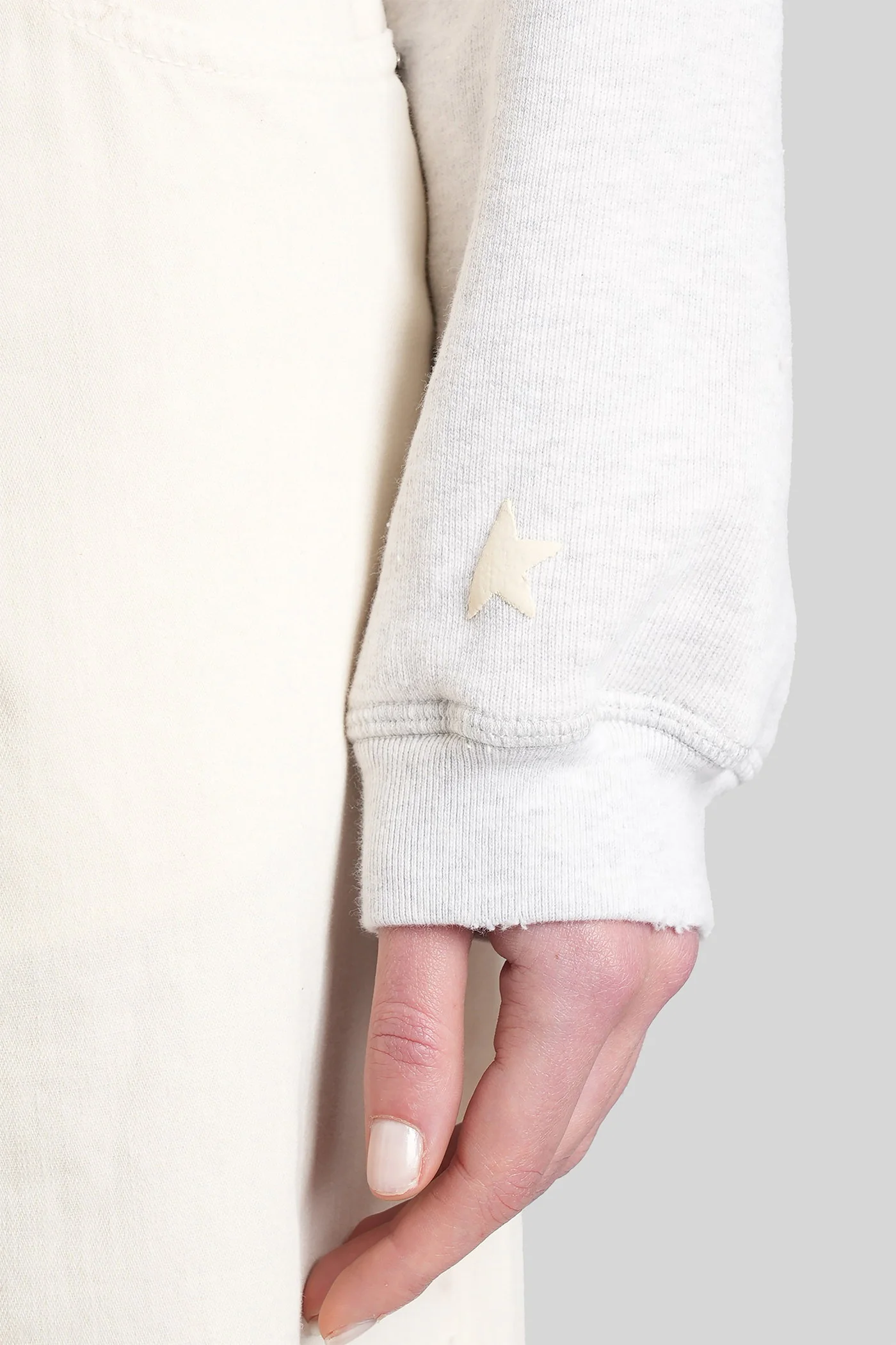 Sweatshirt in beige cotton - Image 5
