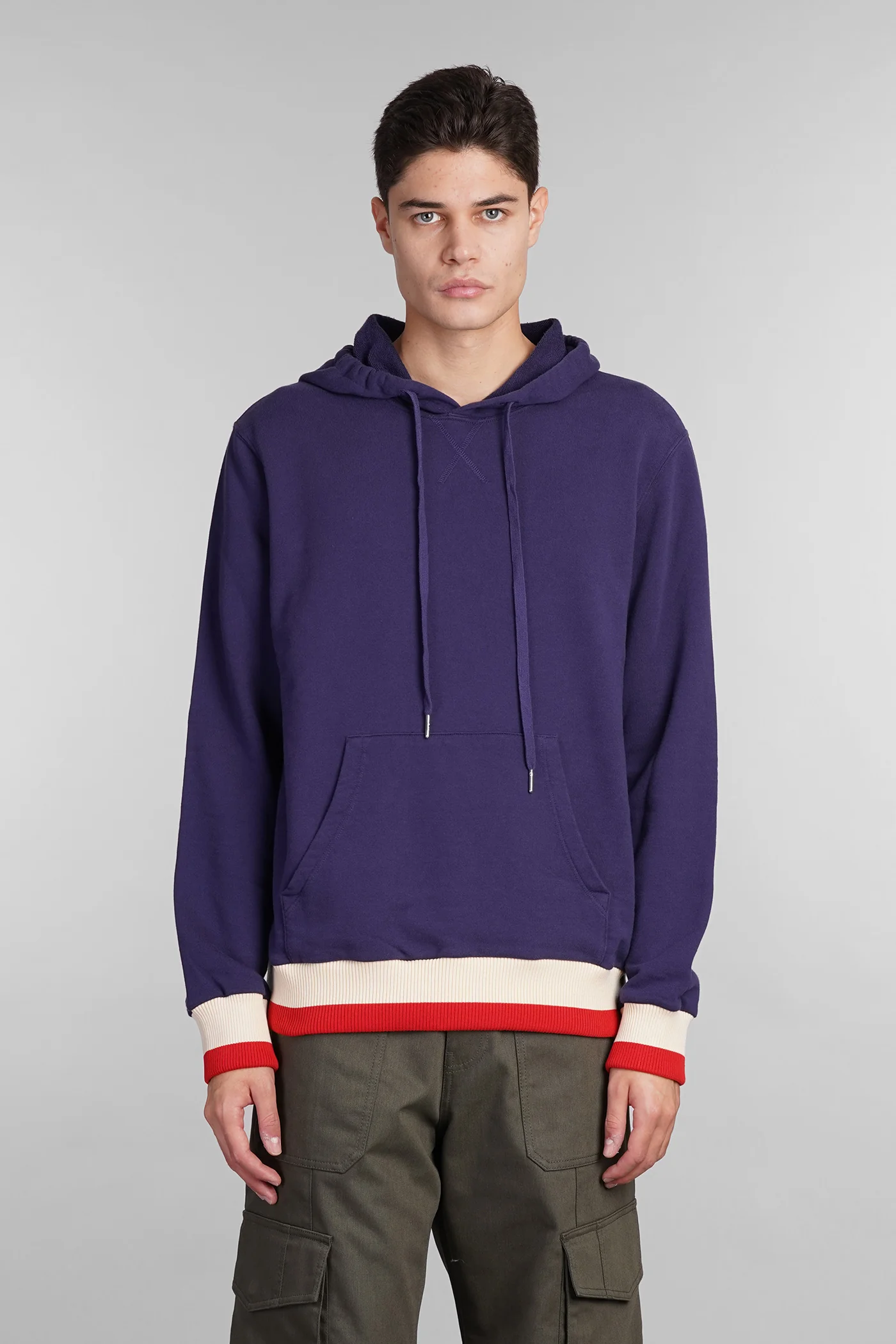Sweatshirt in blue polyester