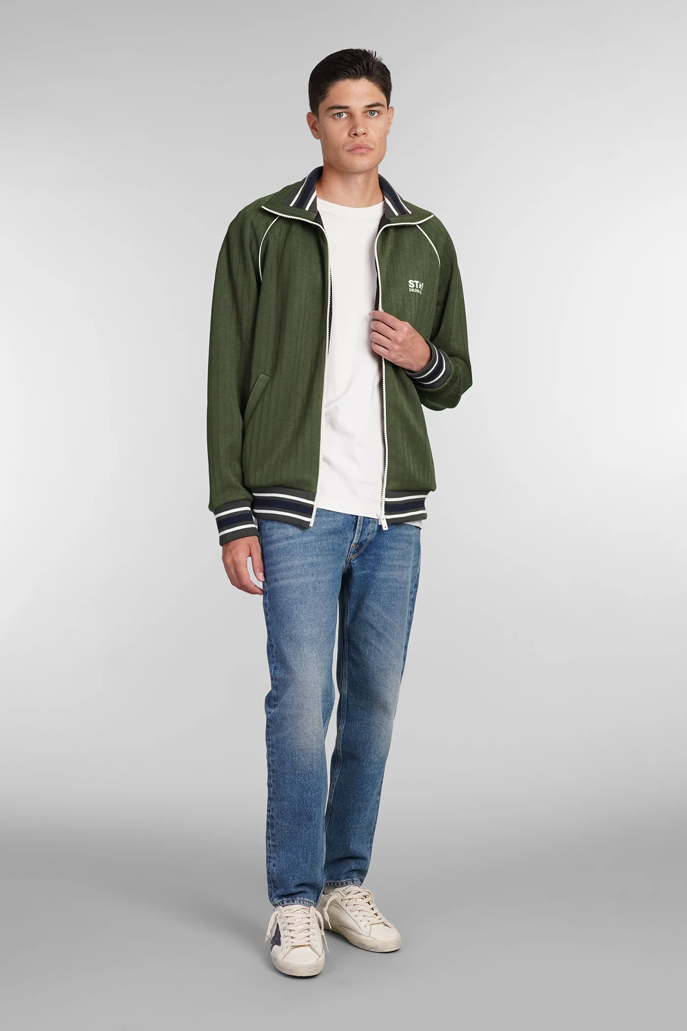 Sweatshirt in green polyester - Image 2