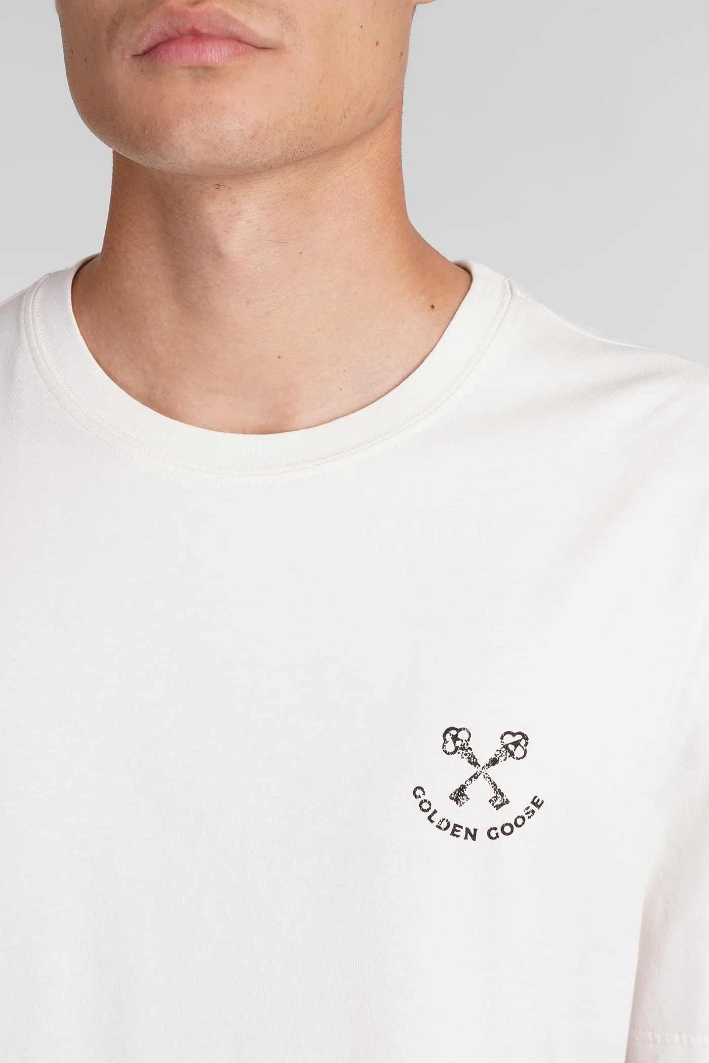 T-Shirt in beige cotton - Image 5