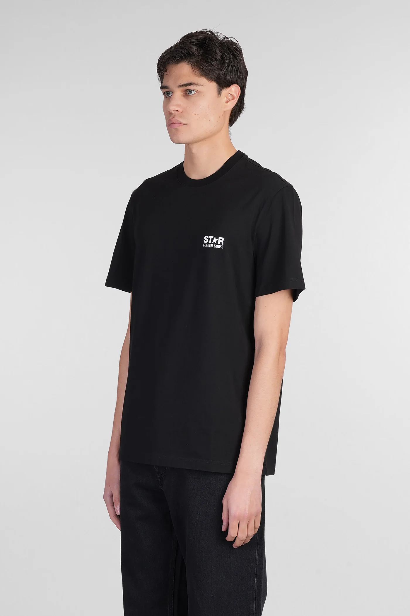T-Shirt in black cotton - Image 4