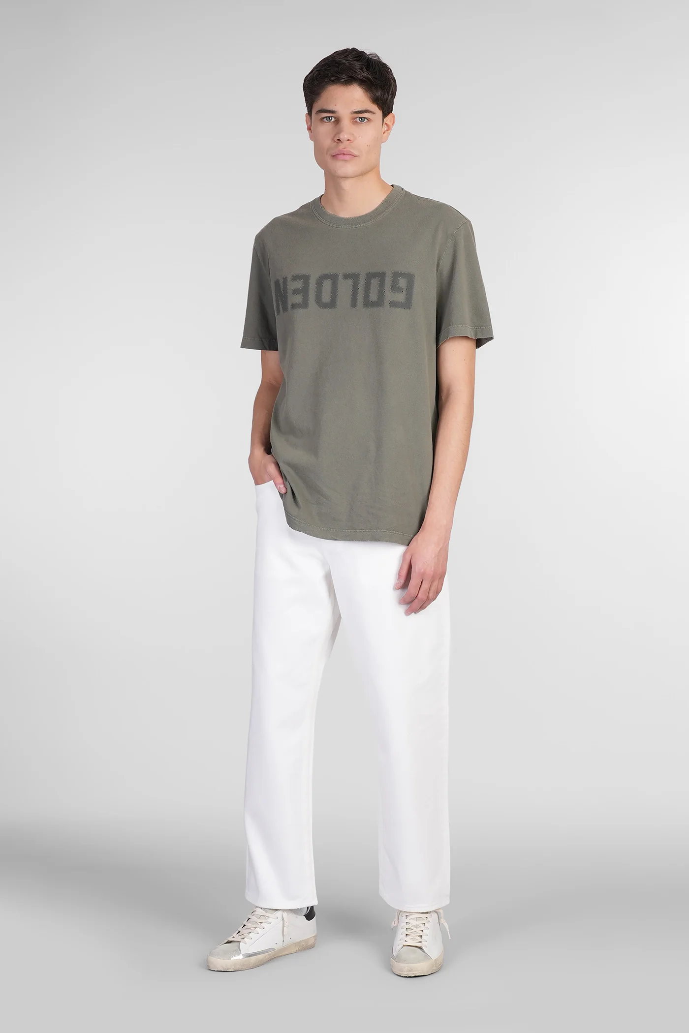 T-Shirt in green cotton - Image 2