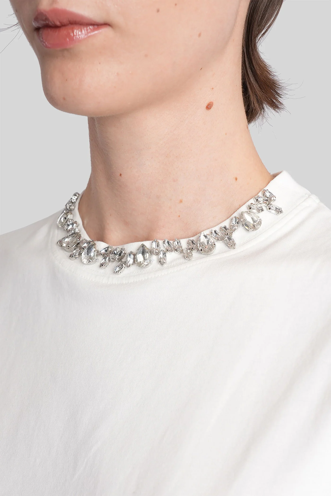 T-Shirt in white cotton - Image 5