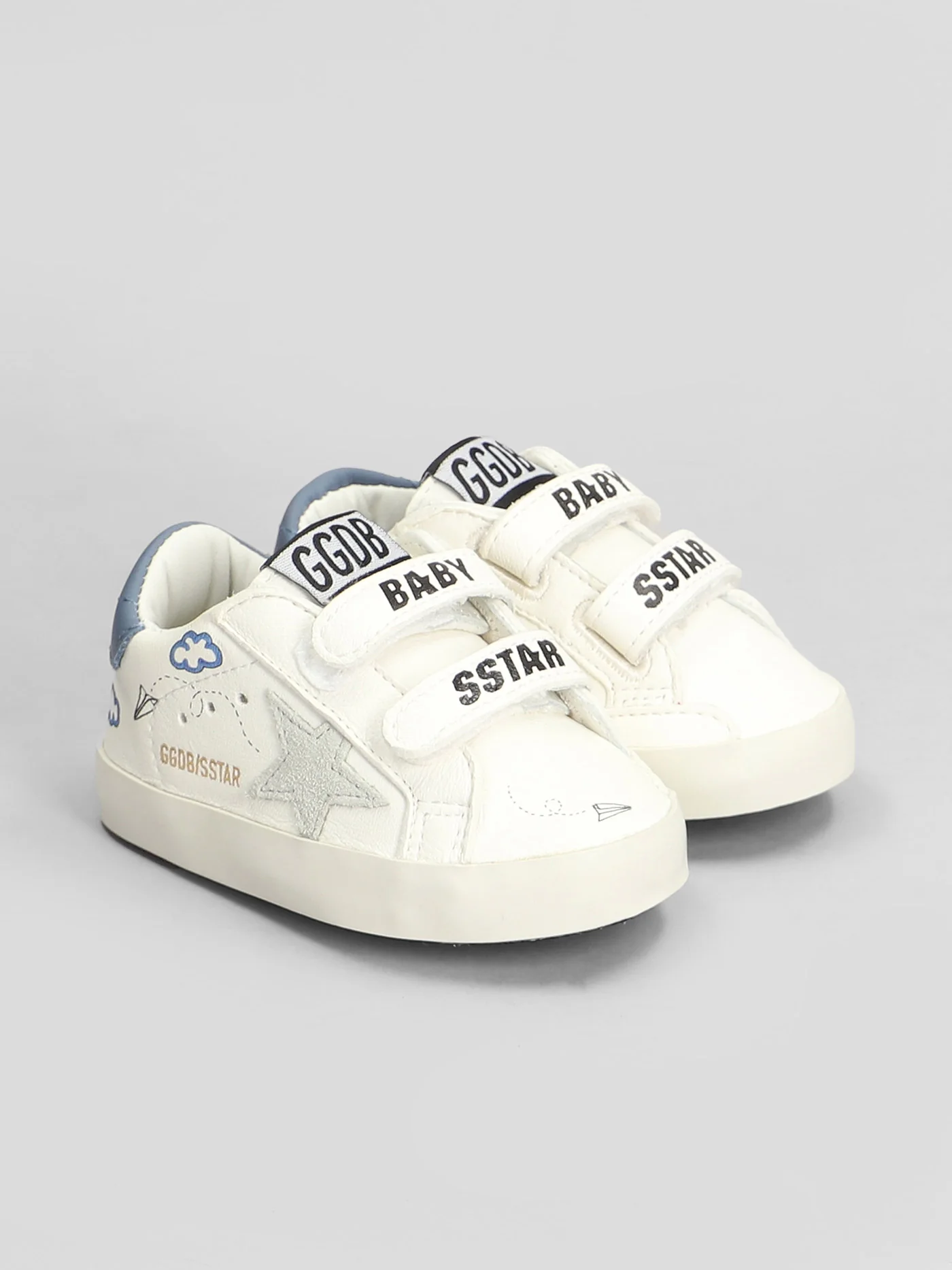 Baby School Sneakers in white leather - Image 2