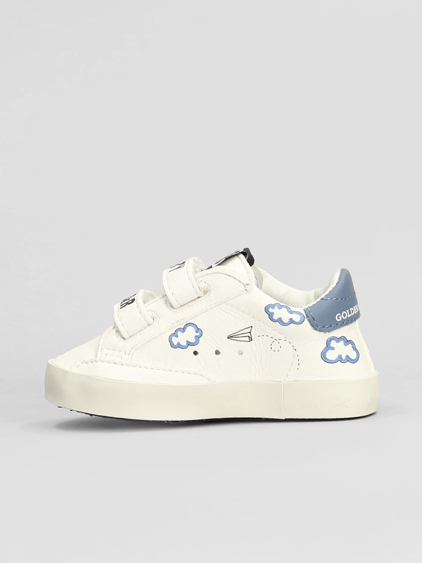 Baby School Sneakers in white leather - Image 3