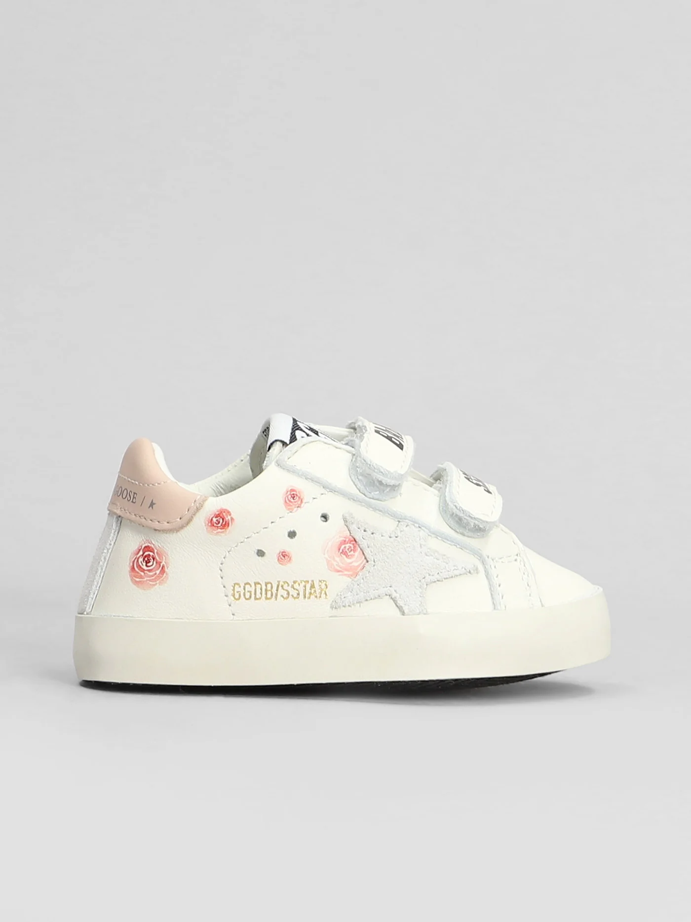 Baby School Sneakers in white leather