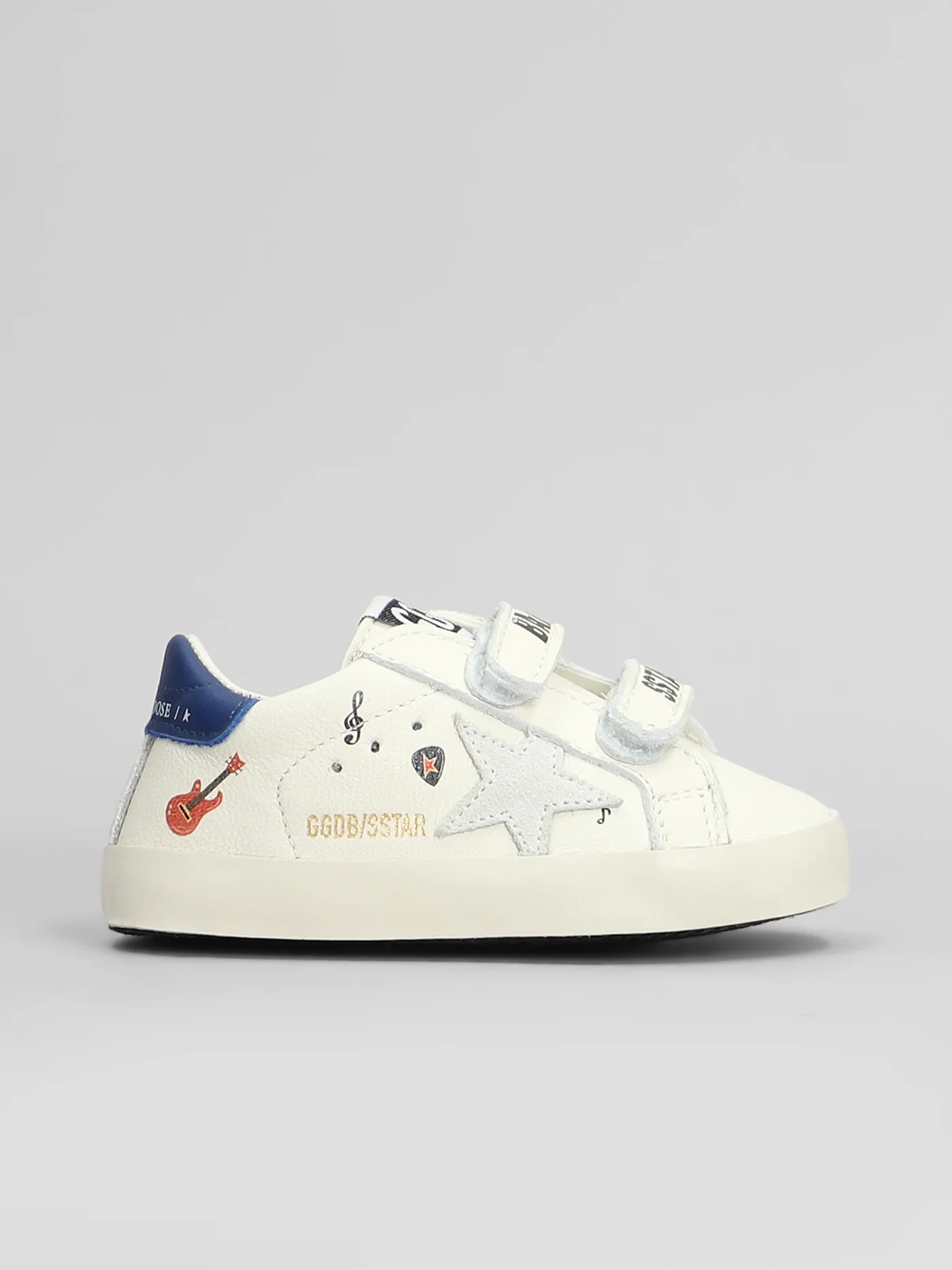Baby School Sneakers in white leather