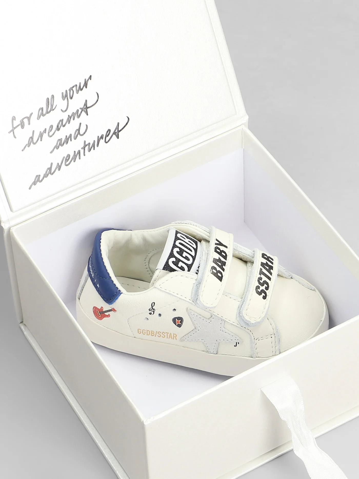 Baby School Sneakers in white leather - Image 5