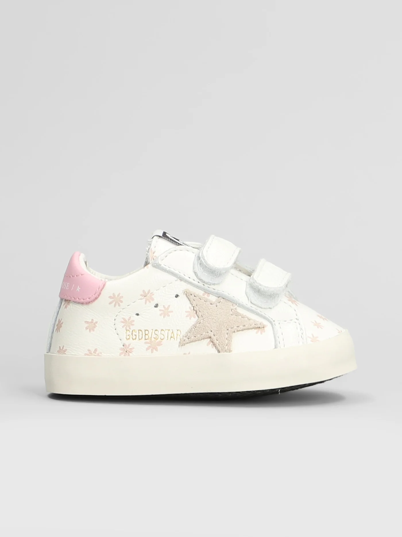 Baby School Sneakers in white leather