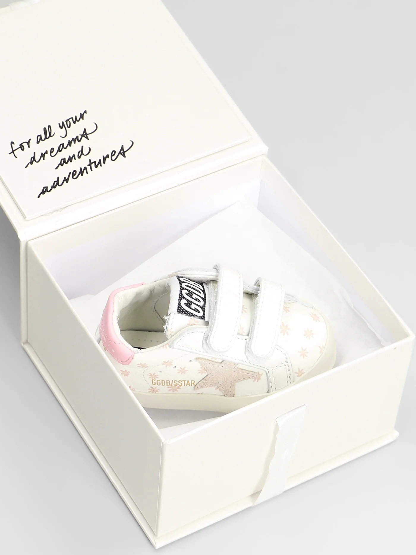 Baby School Sneakers in white leather - Image 5
