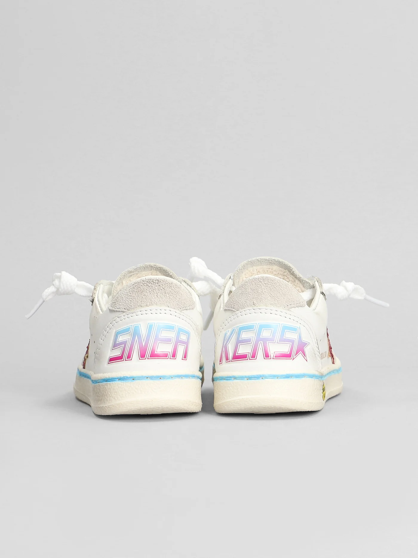 Ball Star New Sneakers in white leather - Image 4