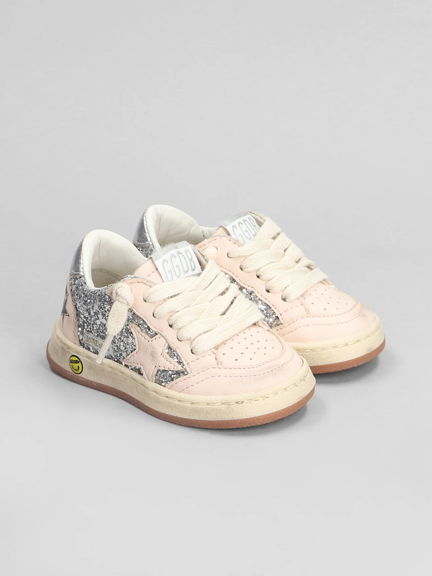 Ball Star Sneakers in rose-pink leather - Image 2