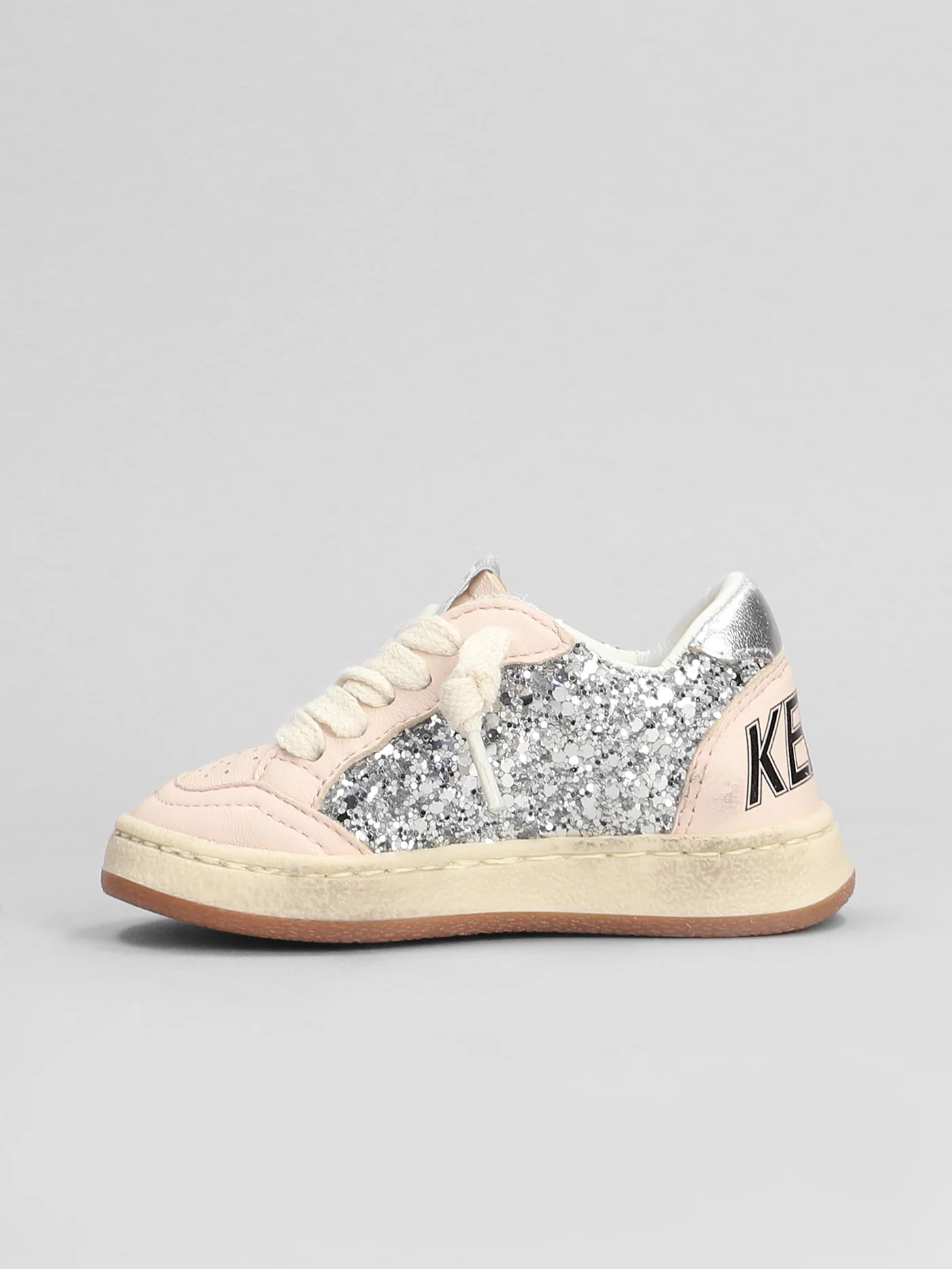 Ball Star Sneakers in rose-pink leather - Image 3