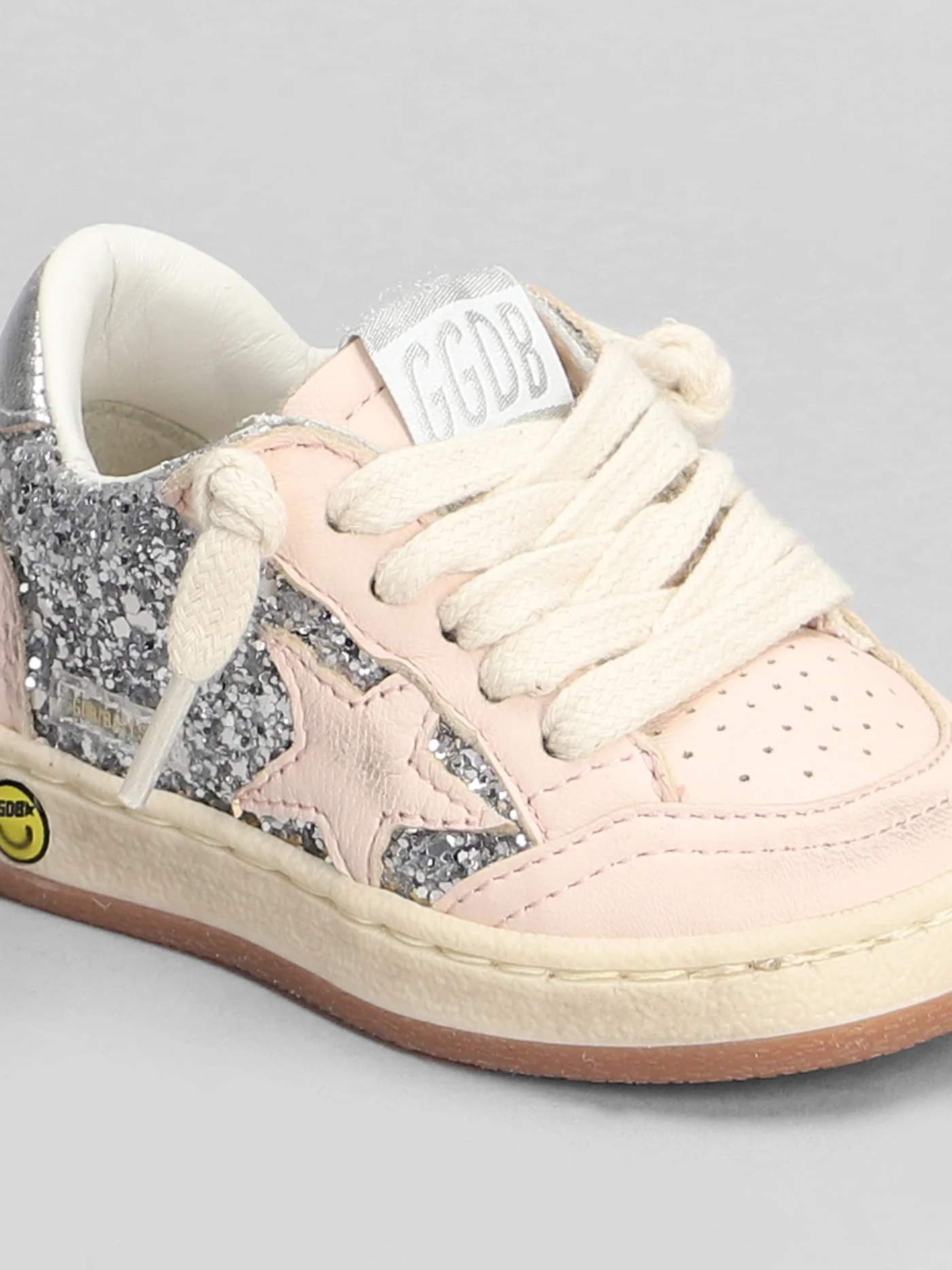 Ball Star Sneakers in rose-pink leather - Image 5