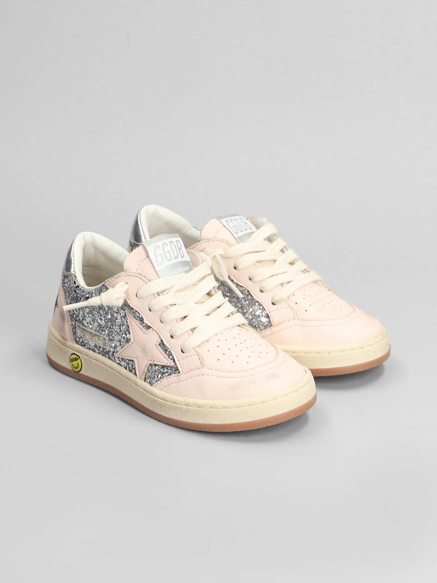 Ball Star Sneakers in rose-pink leather - Image 2
